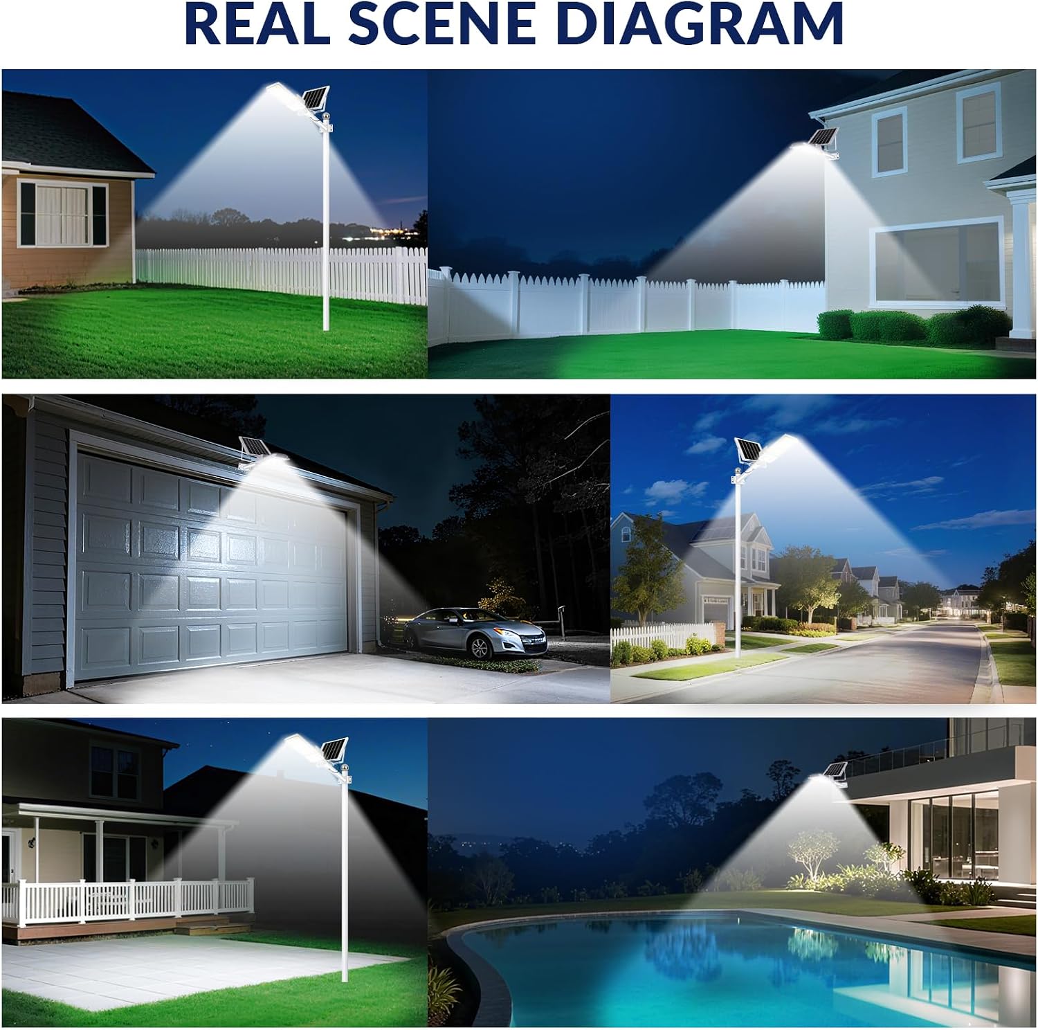 Detalle 1 de WILLMIND WILLMIND-XTD2 Solar Street Lights, 2-Pack with Motion Sensor and Remote