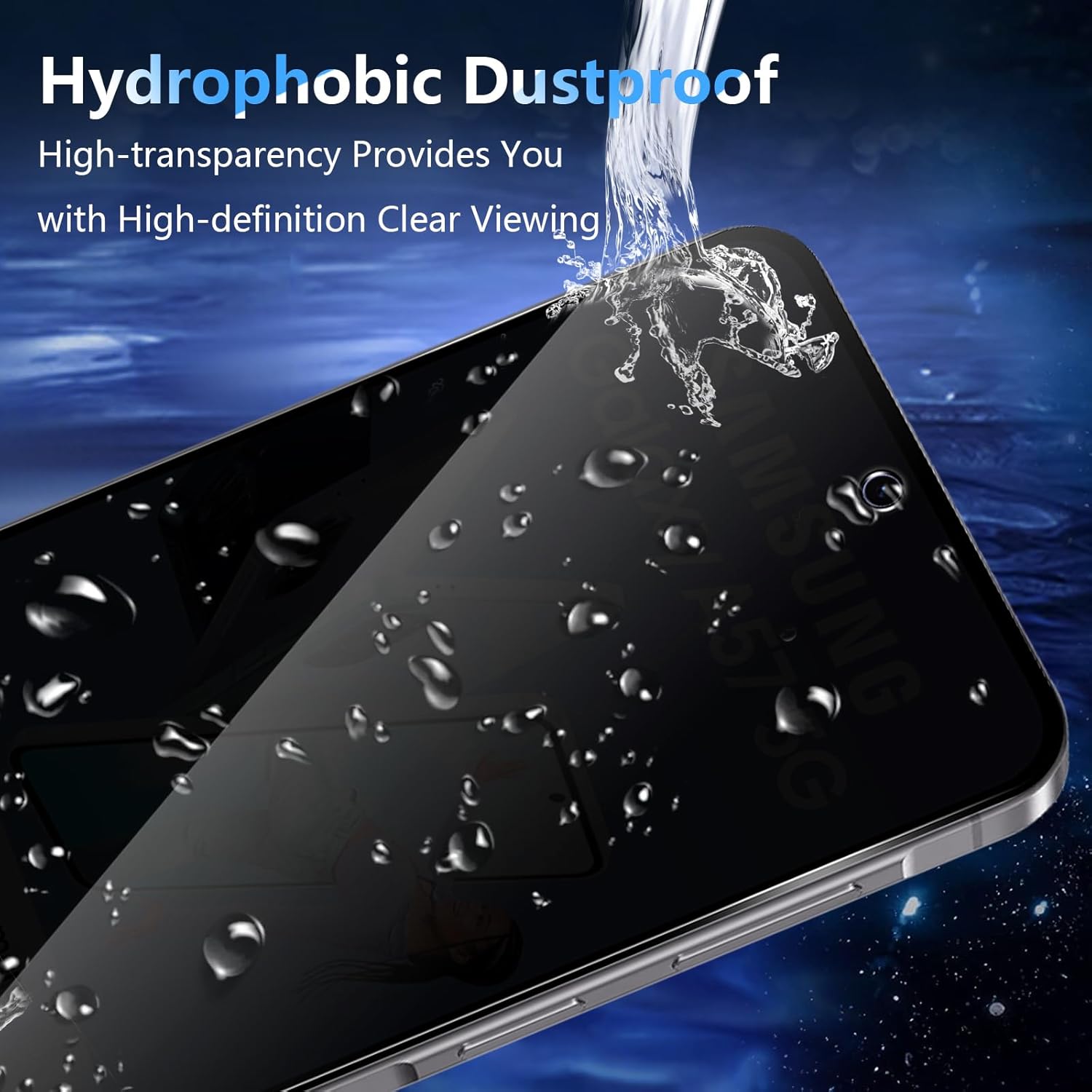 Thumbnail 3 de LiiLaa Sichtschutzfolie für Samsung Galaxy A57 5G – 2er-Pack, Anti-Spy Glasfolie