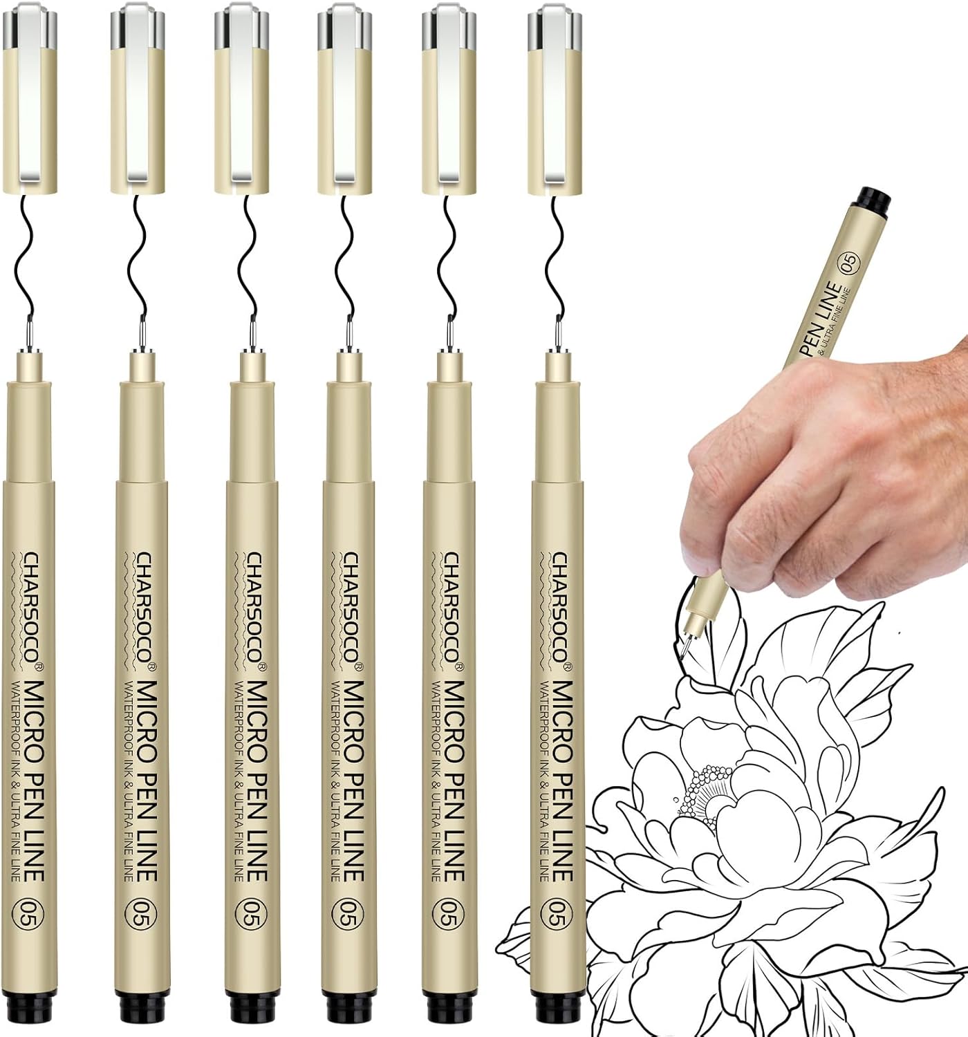 Thumbnail 6 de CHARSOCO Micro Pen: 12‑Colour Fine Point Fineliners with 0.25mm tips