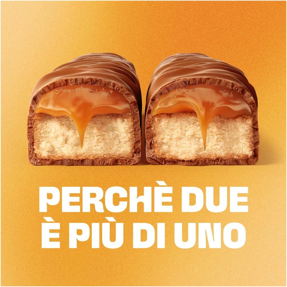 Thumbnail 2 de Twix Barretta Snack con Biscotto Croccante al Caramello e Cioccolato al Latte – 25x50 g (1250 g) – Nuova versione Natale 2025