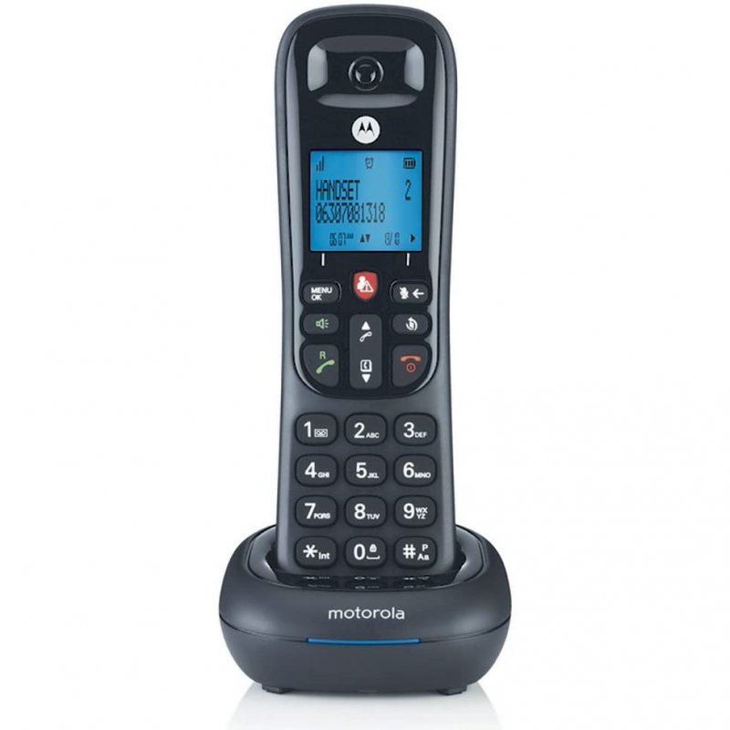 Detalle 2 de Motorola CD4001 Teléfono Inalámbrico Negro: claridad, bloqueo de llamadas y manos libres para uso diario