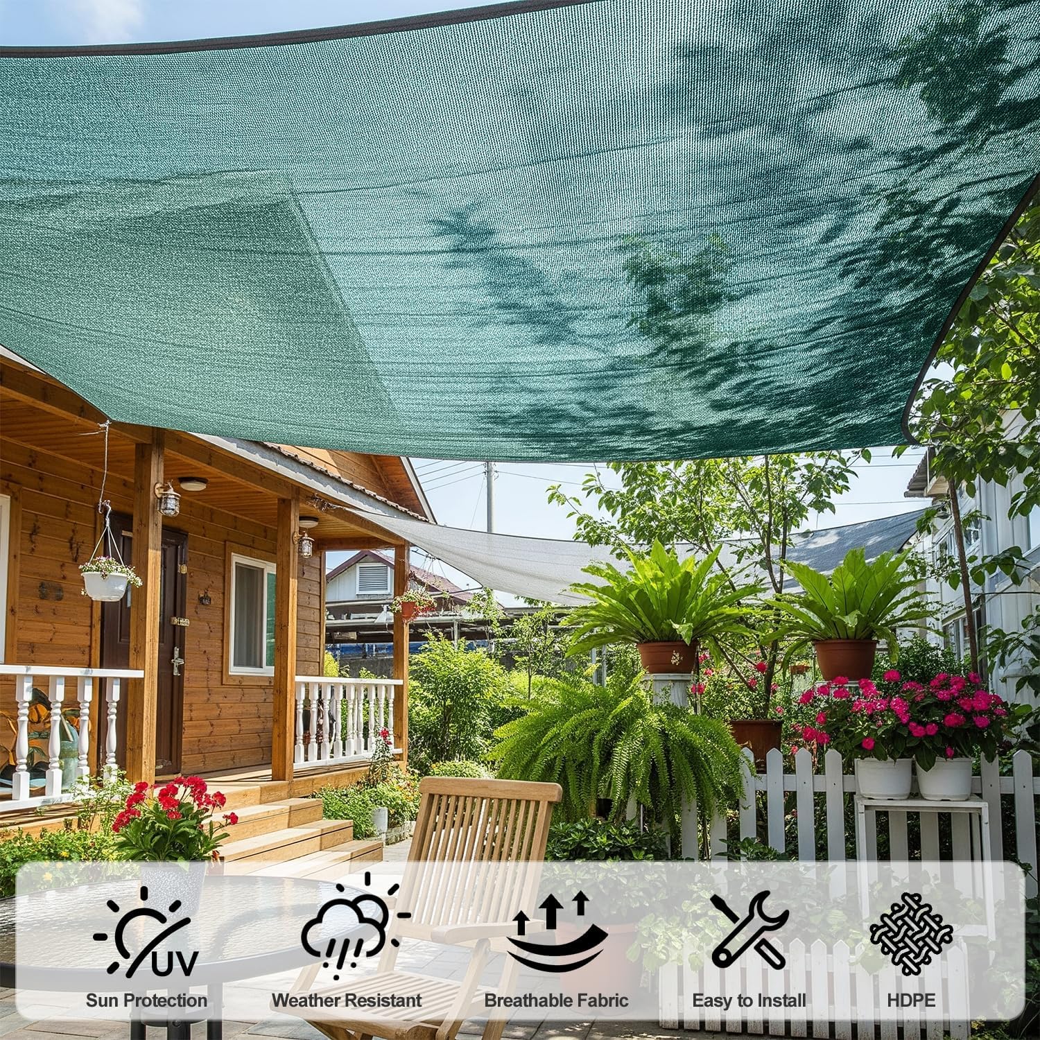 Detalle 2 de SUNNY GUARD Sun Shade Cloth 12 x 20 FT
