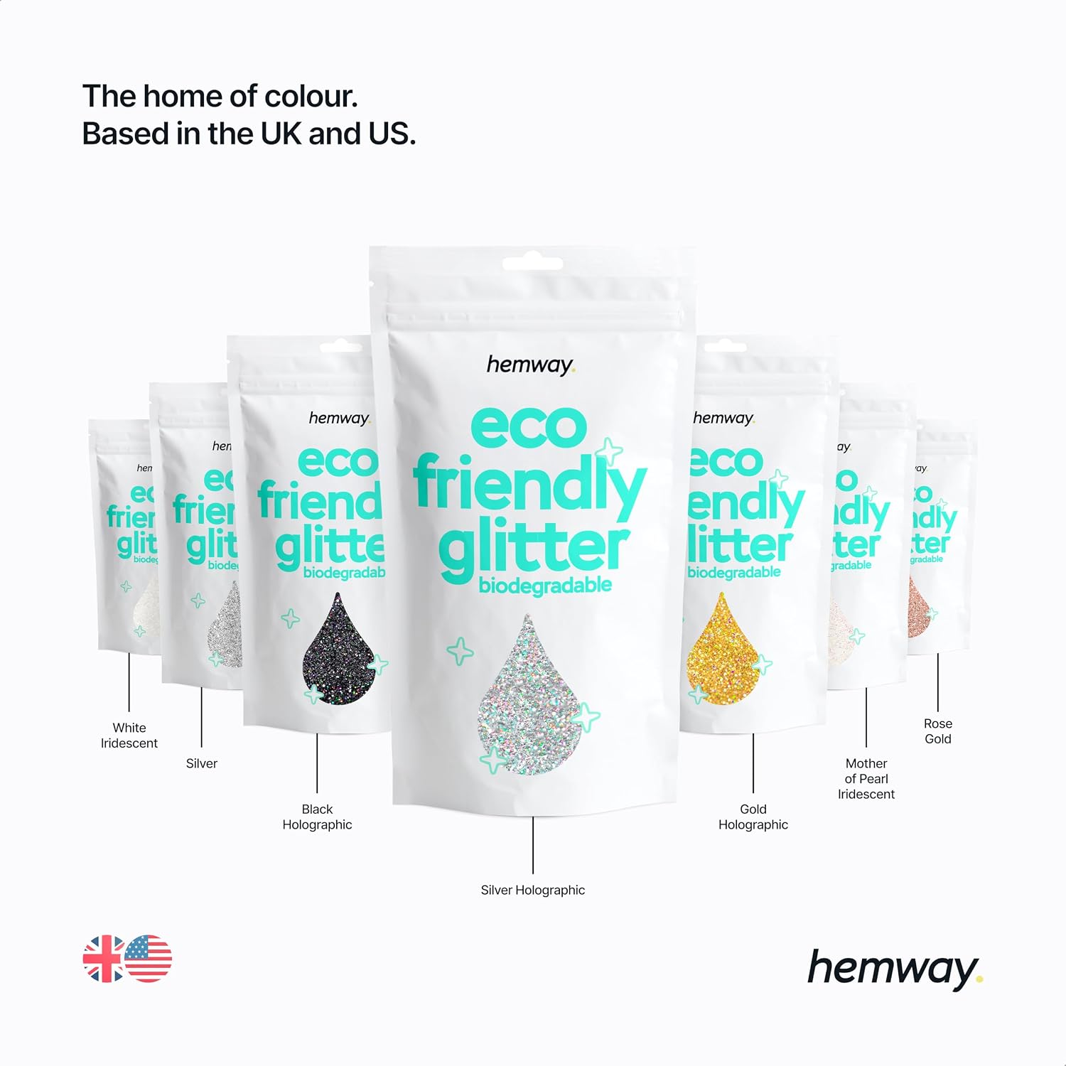 Thumbnail 6 de Hemway Eco Friendly Biodegradable Glitter | Rose Gold Holographic Super Chunky (100g)