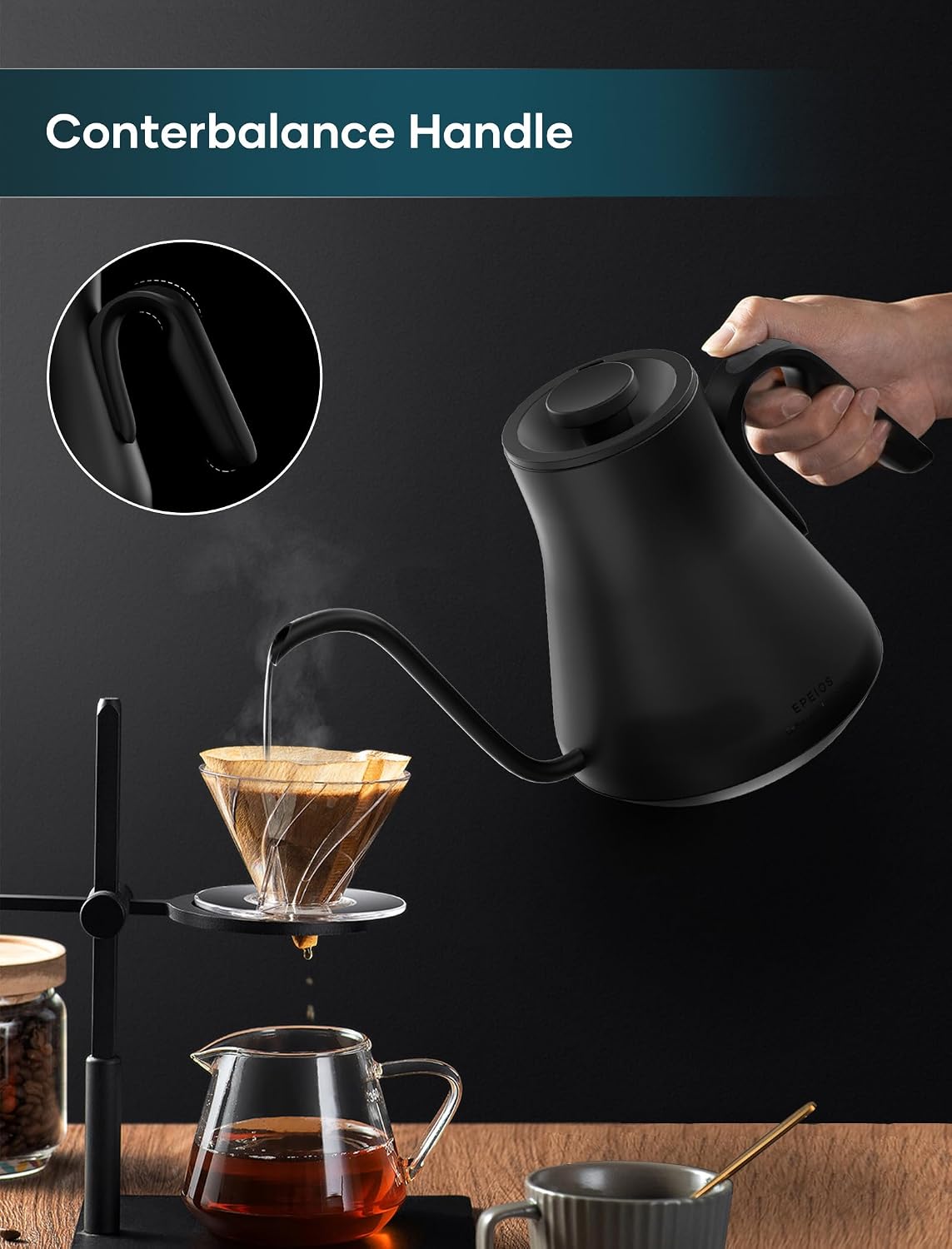 Thumbnail 2 de intasting Gooseneck Kettle 1500W 0.9L