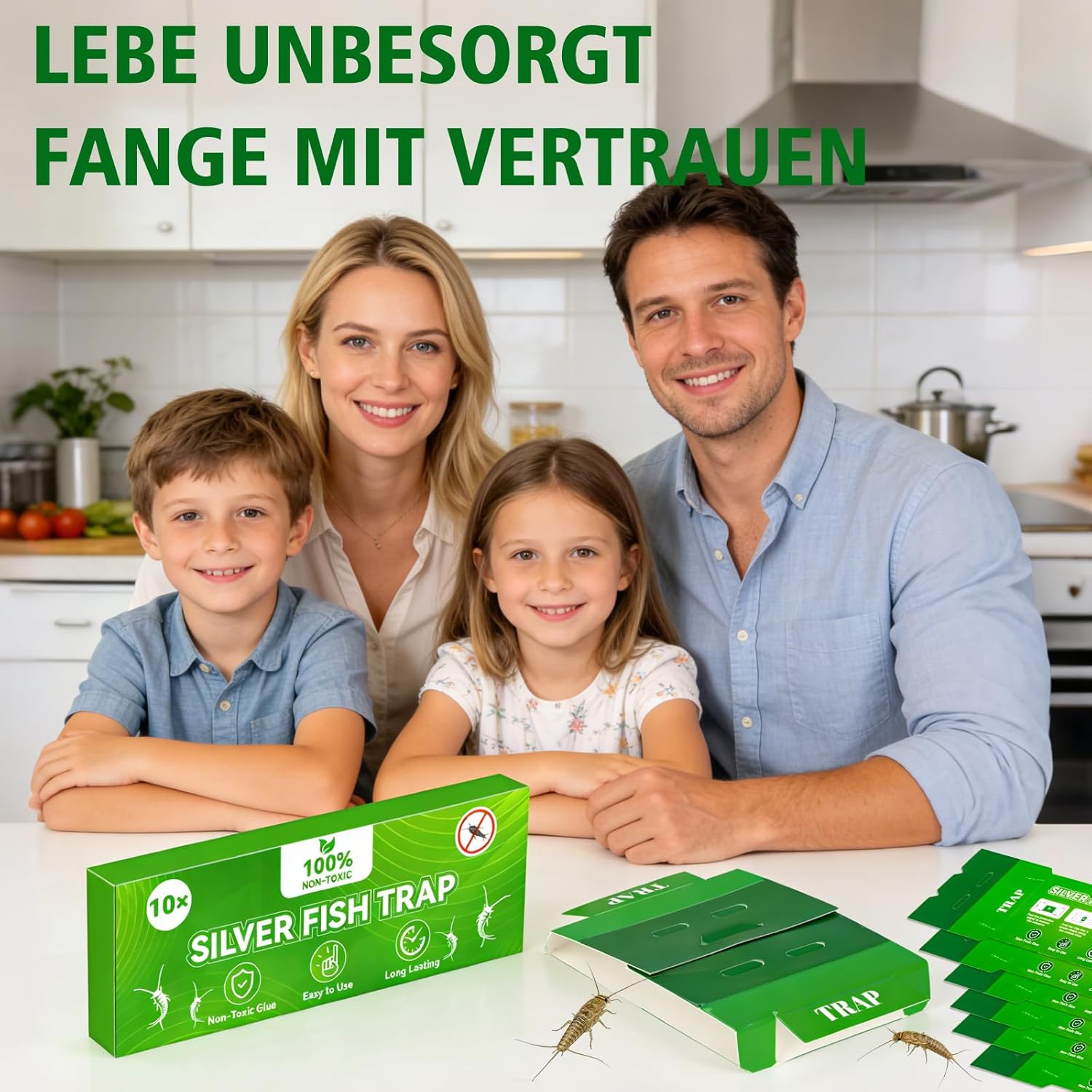 Thumbnail 3 de Piège Poisson d’argent 10 pièces antica ford / lépismes – adhésif forte accroche, non toxique et sans odeur