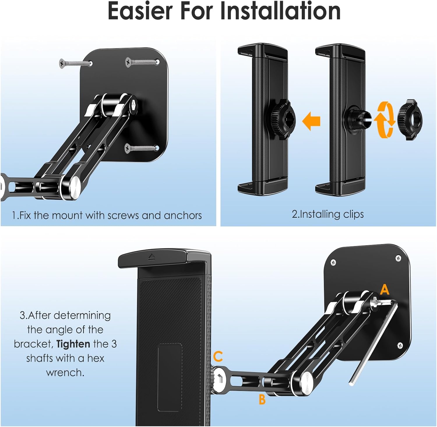 Thumbnail 4 de Lucrave Tablet Wall Mount Holder 360°