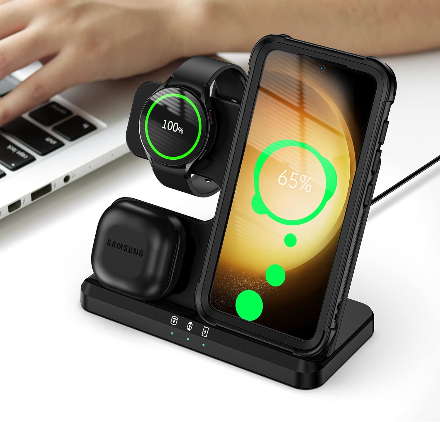 Detalle 2 de Seacosmo Coque pour Samsung Galaxy S23 – Protection intégrale et vidéo‑étui noir