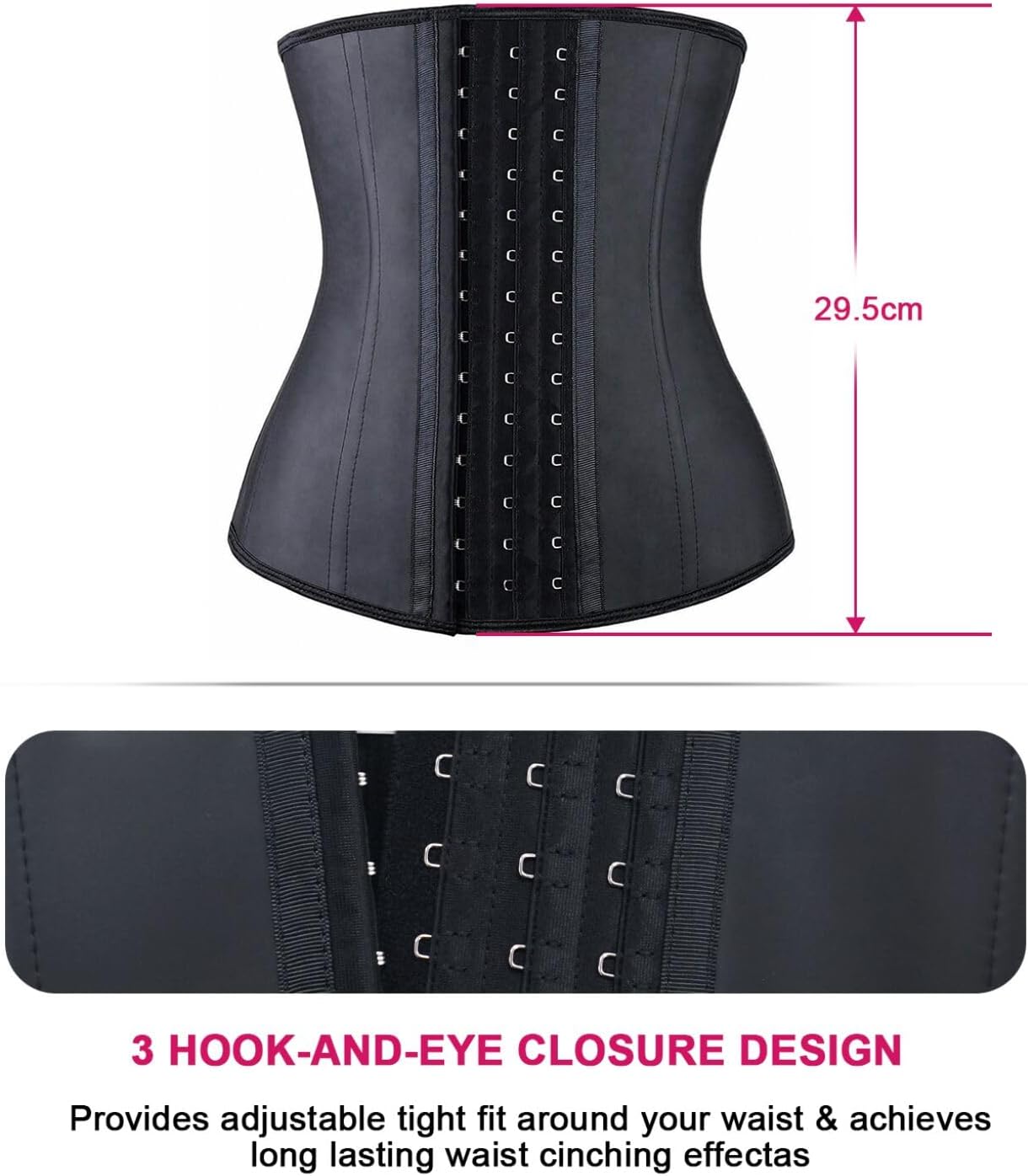 Thumbnail 2 de YIANNA Women's Underbust Latex Sport Girdle Waist Trainer Corset