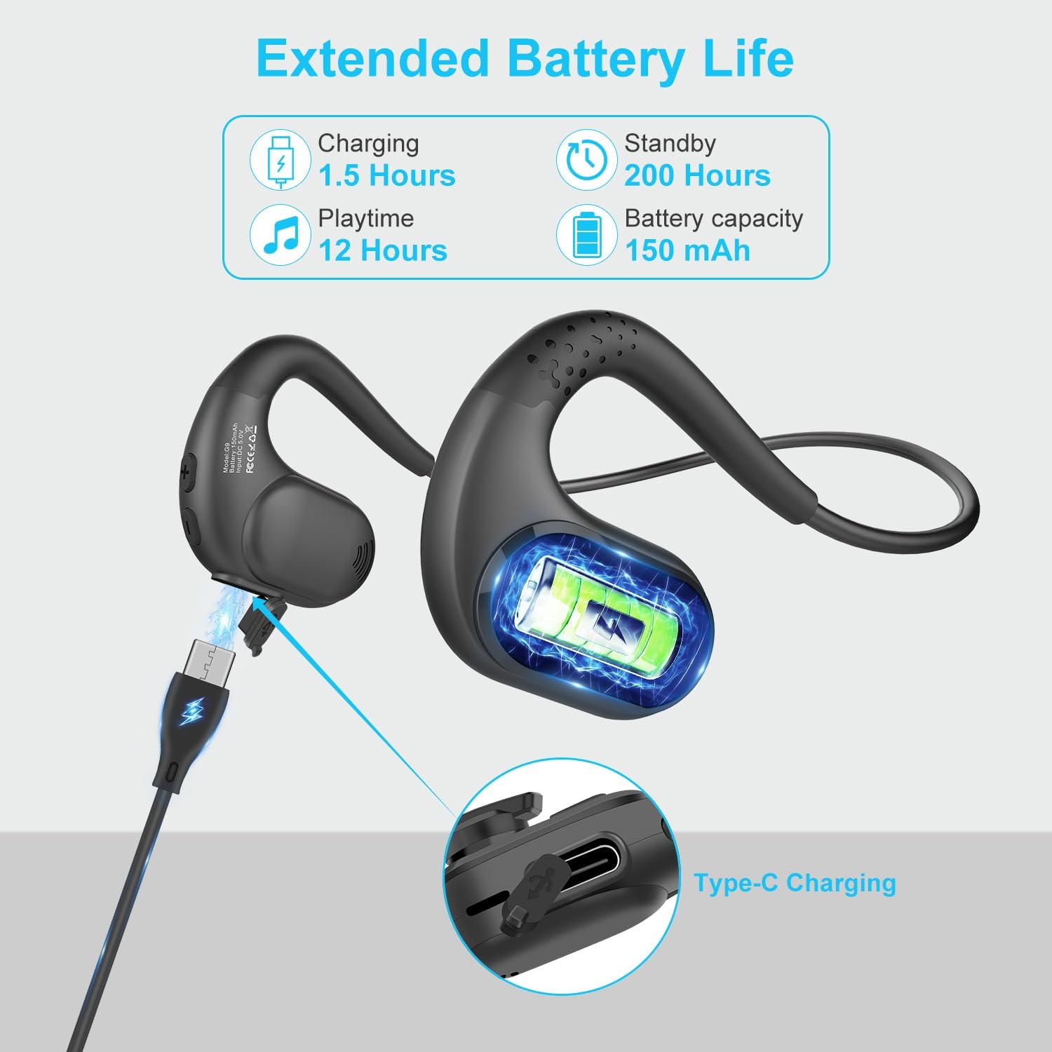 Detalle de iDIGMALL G9 Bluetooth headset 12H