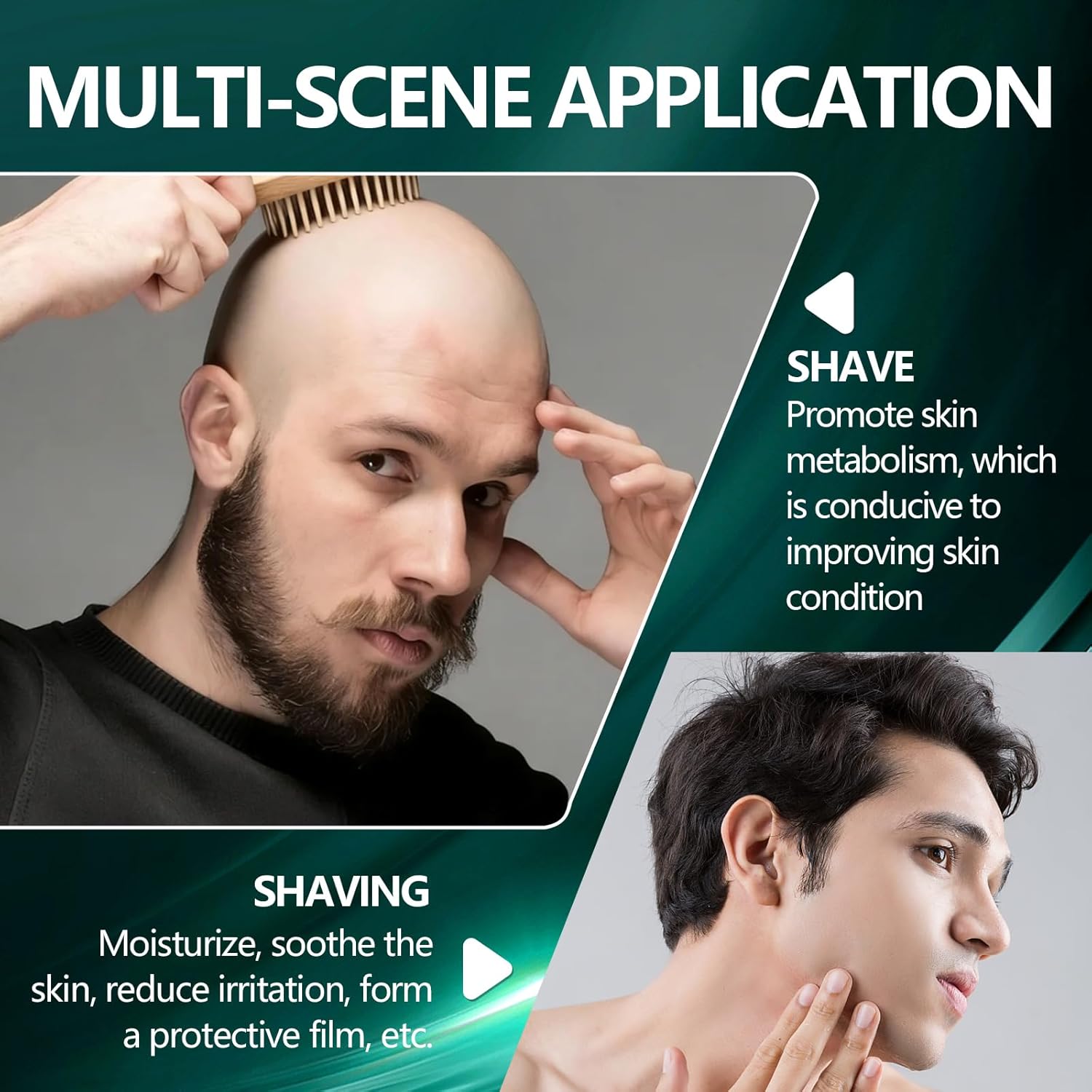 Thumbnail 3 de 50ml Crema Teste Rasate: idratante e lenitiva per cuoio capelluto calvo