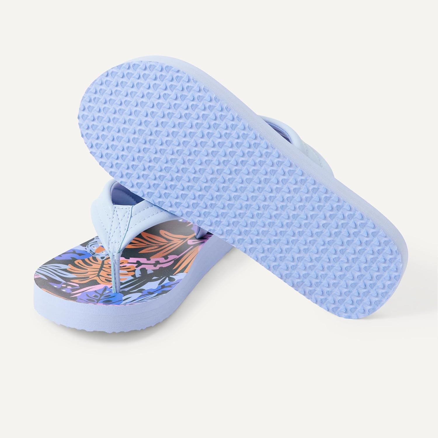 Detalle de Amazon Essentials Unisex Kinder Flip-Flop mit Zehentrenner – komfortable Sommer-Gummisohlen
