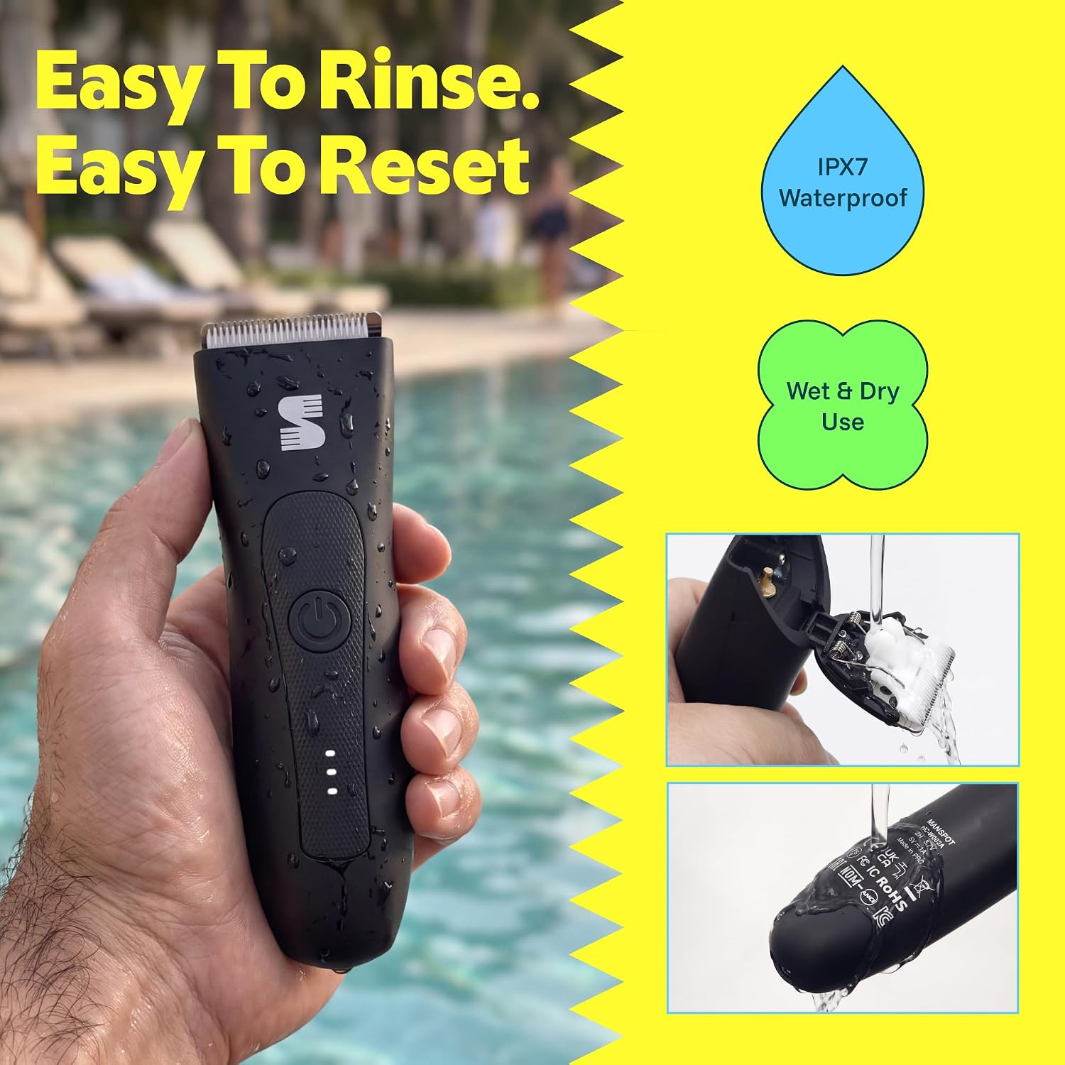 Thumbnail 4 de MANSPOT Groin Hair Trimmer with Ceramic Blade