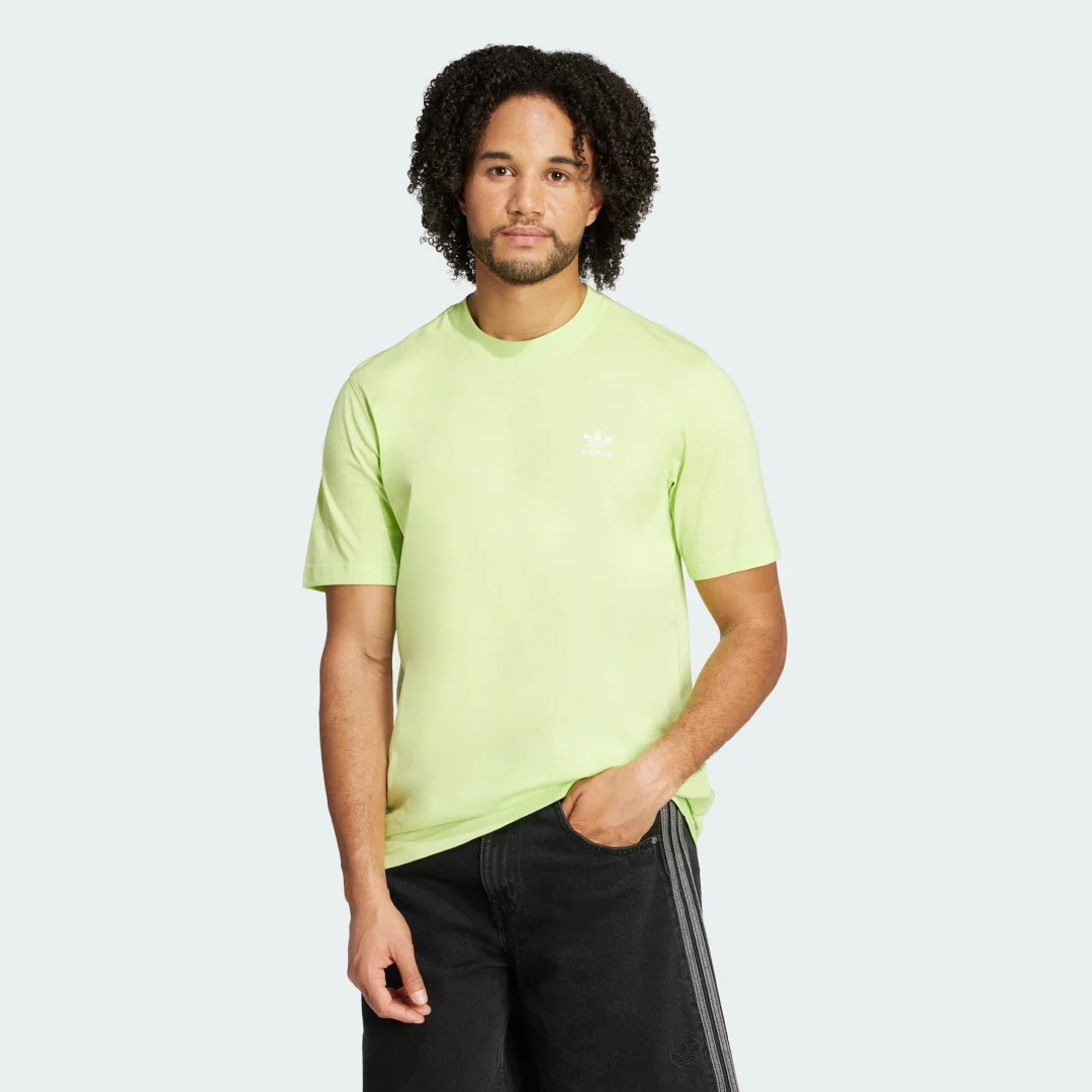 Detalle de Camiseta Trefoil Essentials de Adidas - color Verde