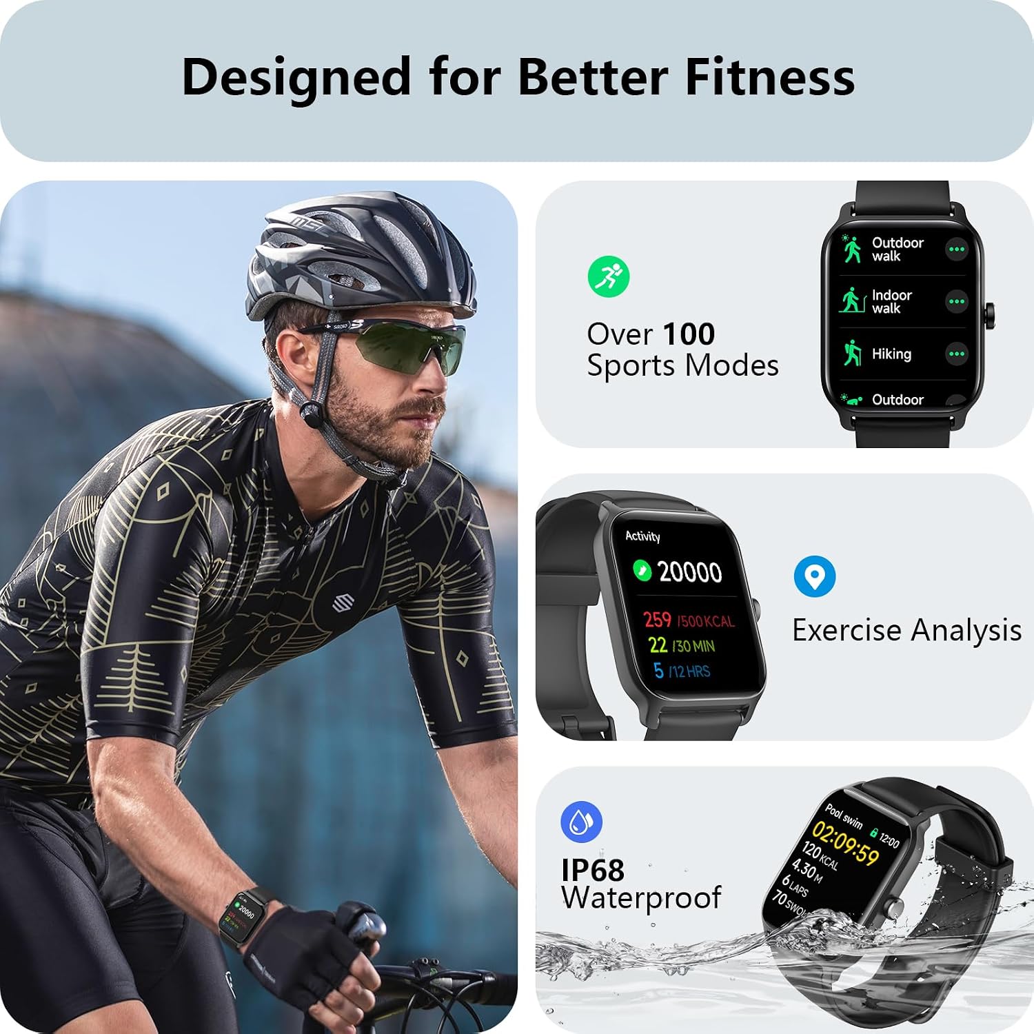 Detalle 2 de Smart Watch 1.8" HD screen with Alexa