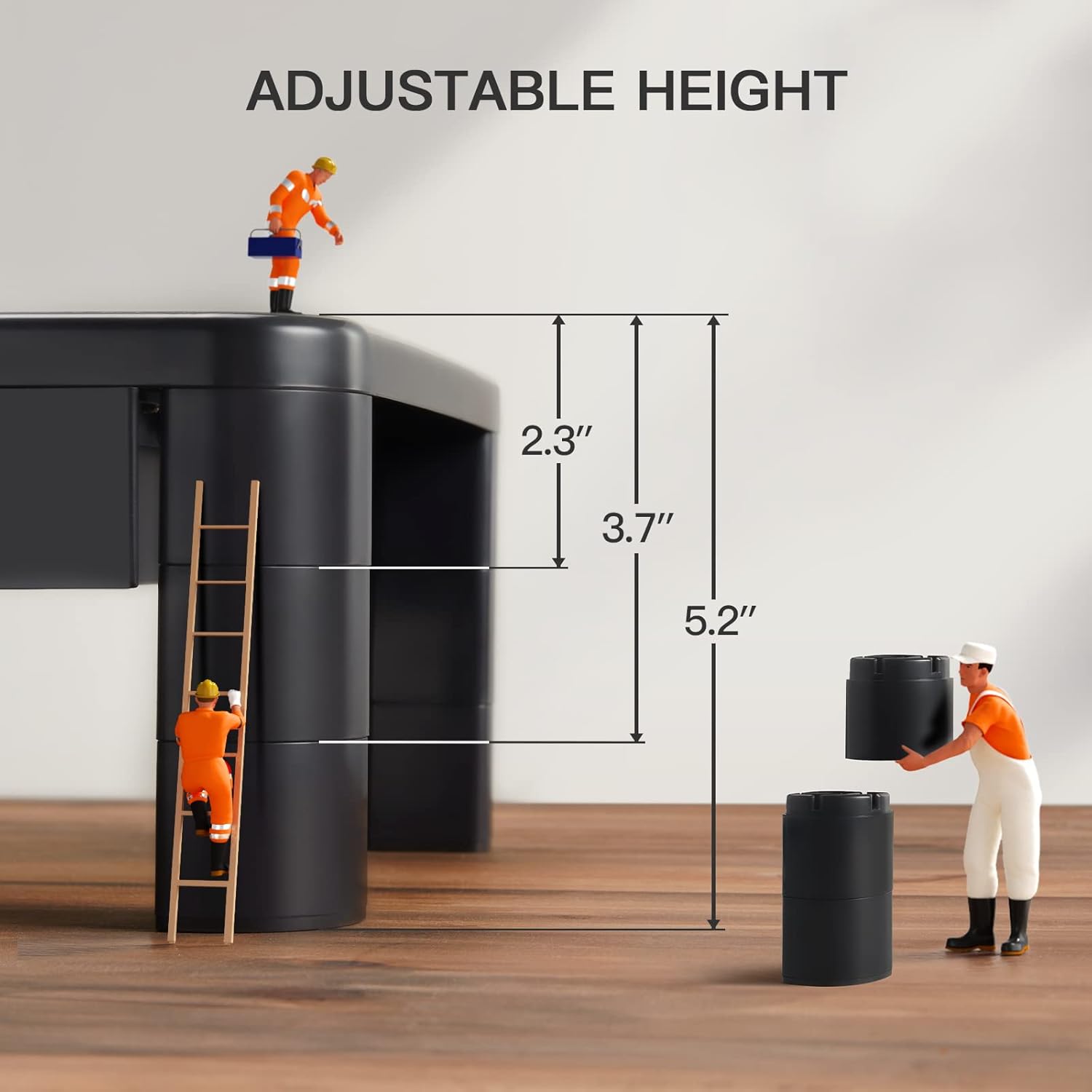 Thumbnail 2 de LORYERGO Monitor Stand for Desk – Height Adjustable with Drawer