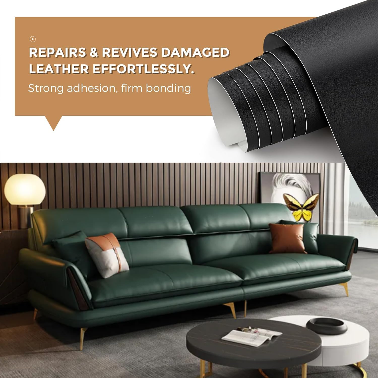 Thumbnail 6 de RggEyy Leder Reparatur Set Rot – selbstklebende Lederflicken für Kunstleder & Möbel