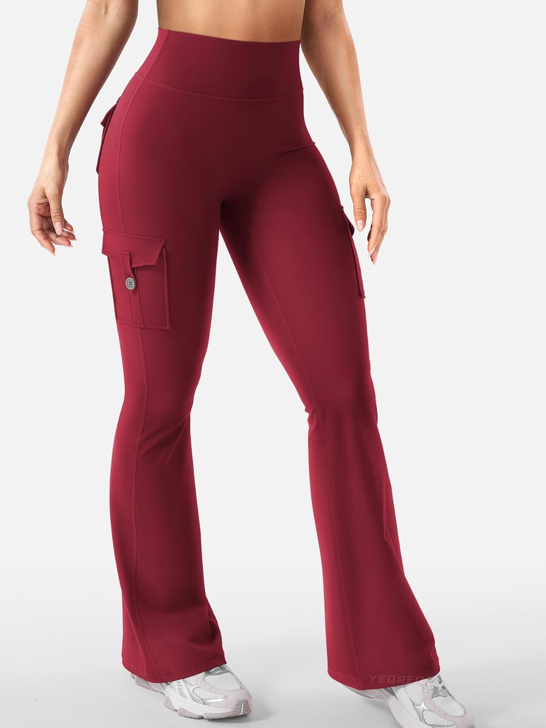 Thumbnail 3 de YEOREO CoreFlex High-Waisted Flare Leggings with Pockets