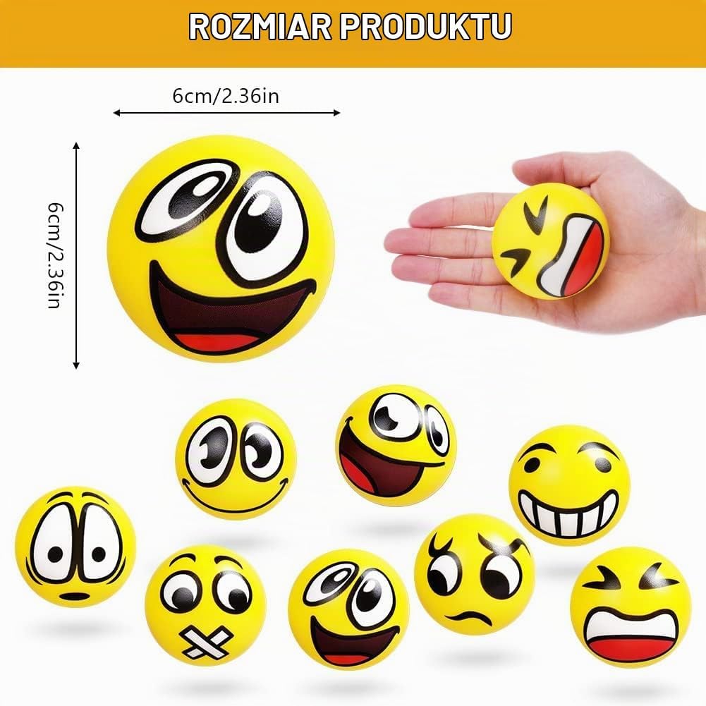 Thumbnail 1 de Ainiv piłki antystresowe, zestaw 12 szt., PU, średnica 6 cm