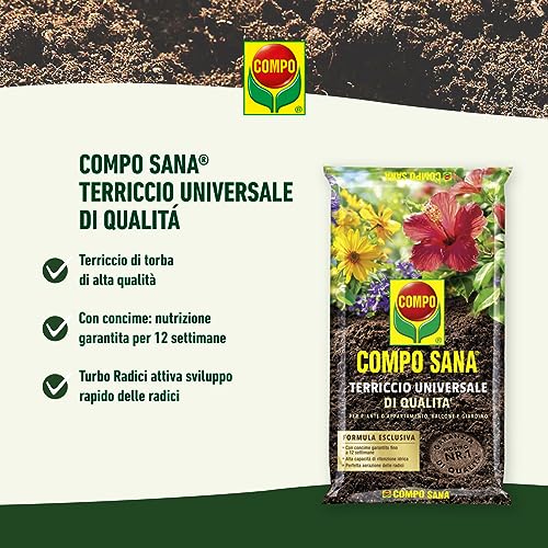 Detalle de COMPO SANA Terriccio Universale 80 l per piante d'appartamento, balcone e giardino