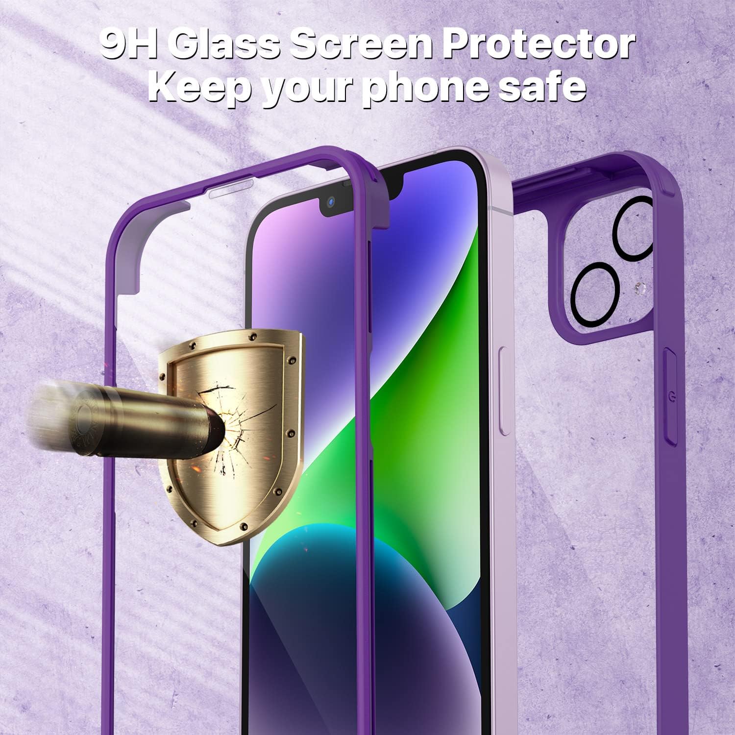 Detalle 2 de CENHUFO iPhone 14 Plus heavy-duty case with 360° protection