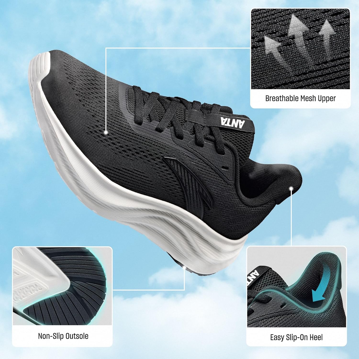 Thumbnail 5 de ANTA Women’s Running Shoes Lightweight Cushioned Sneakers
