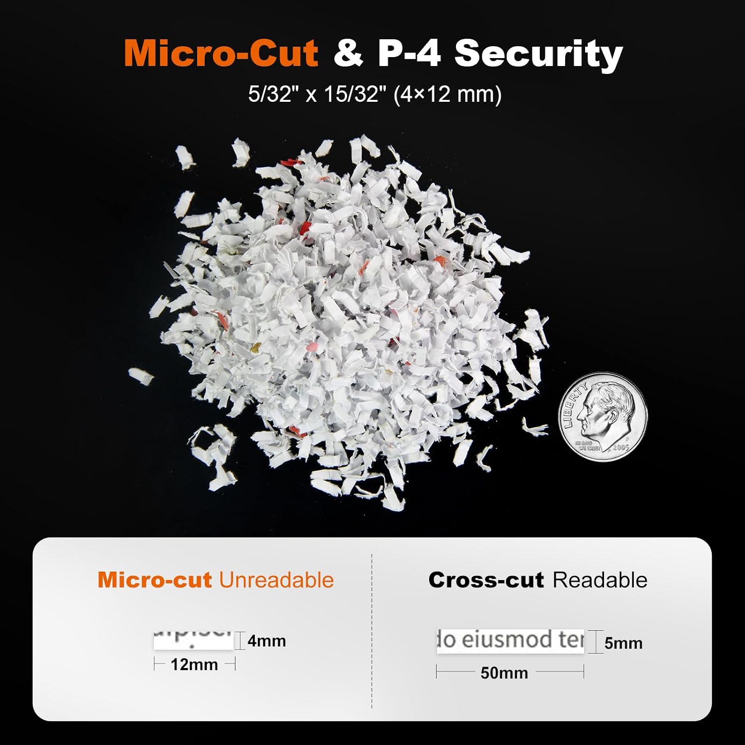 Thumbnail 3 de bonsaii C233-B Auto-Feed Micro-Cut Paper Shredder, P-4, 120-Sheet