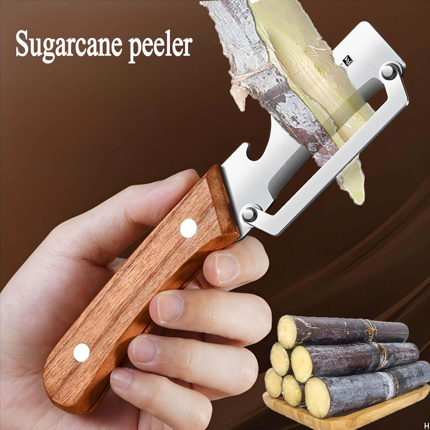 Thumbnail 3 de ANMIOU Premium Vegetable Peeler with Wood Handle