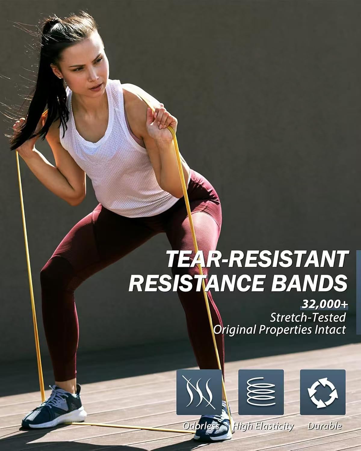 Detalle de VanStretch RB00B1 Resistance Bands Set, 5 Levels for Workouts and Pull-Up Assistance