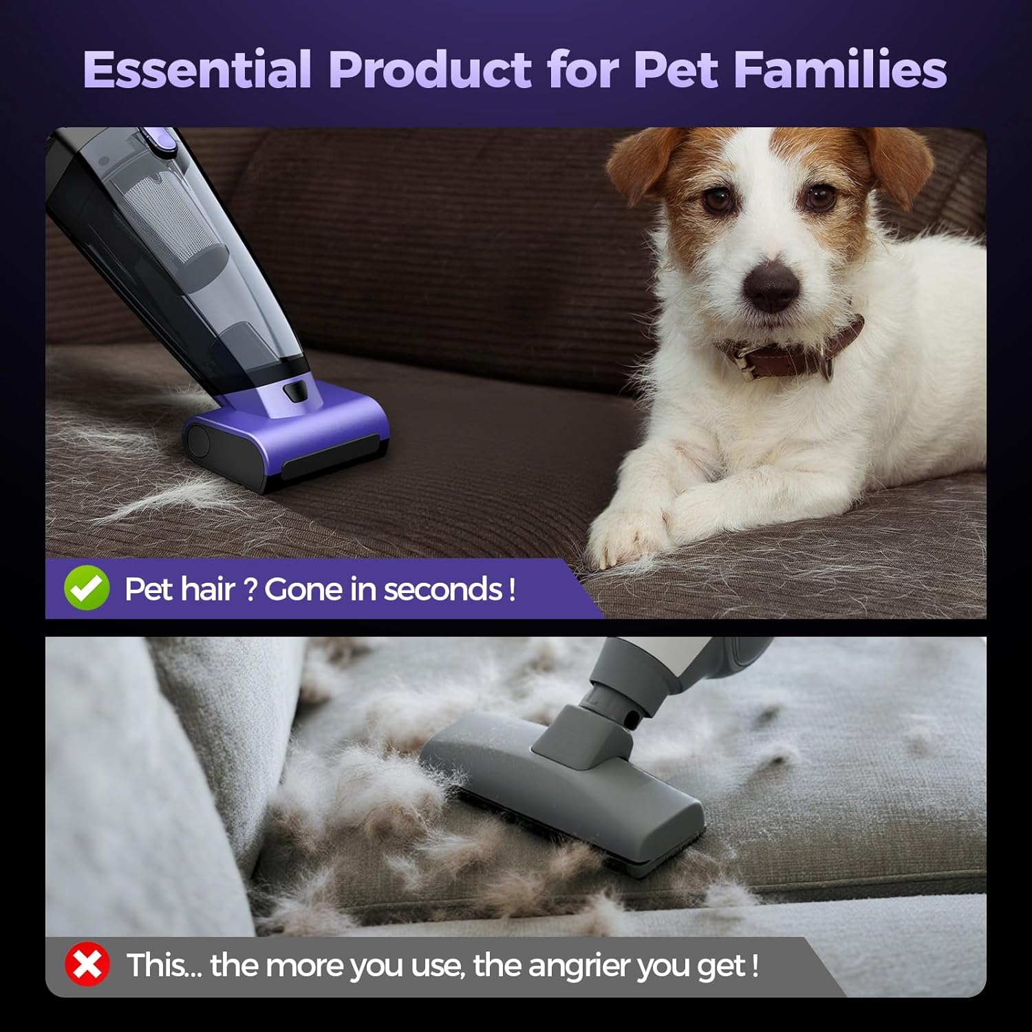 Detalle 2 de VC038S Pet Hair Vacuum 20000PA 🧹