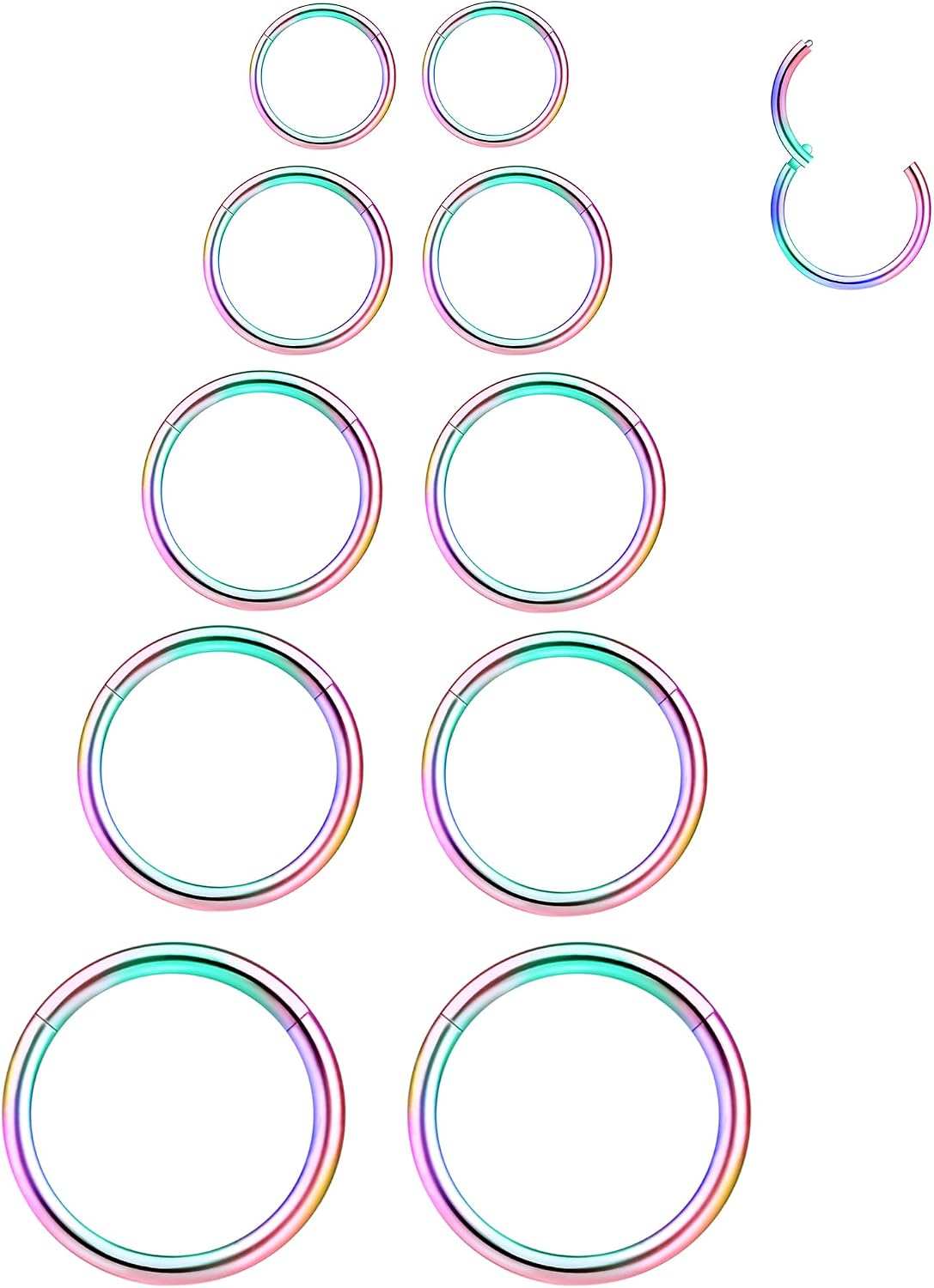 Thumbnail 6 de LEE&RO Septum Clicker Rings 16G