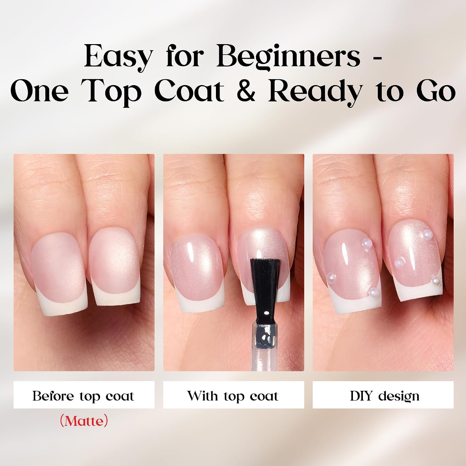 Detalle 2 de Beetles Enchanted Aurora Cat Eye Press On Nails (Gel Polish) — Medium Almond, 7 Colors, 16 Sizes, 224 Pieces