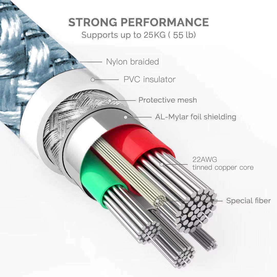 Thumbnail 1 de Siwket Micro USB Cable 2Pack 3M Braided USB A to Micro Charge Cable – durable 10ft USB charging and data sync