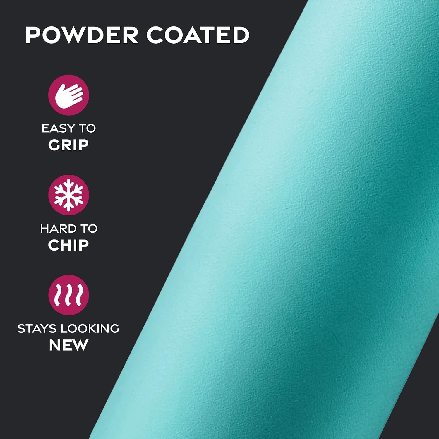 Thumbnail 6 de GARUET Triple-Walled Insulated Stainless Steel Water Bottle with Straw, 1888ml (Cheery Turquoise)