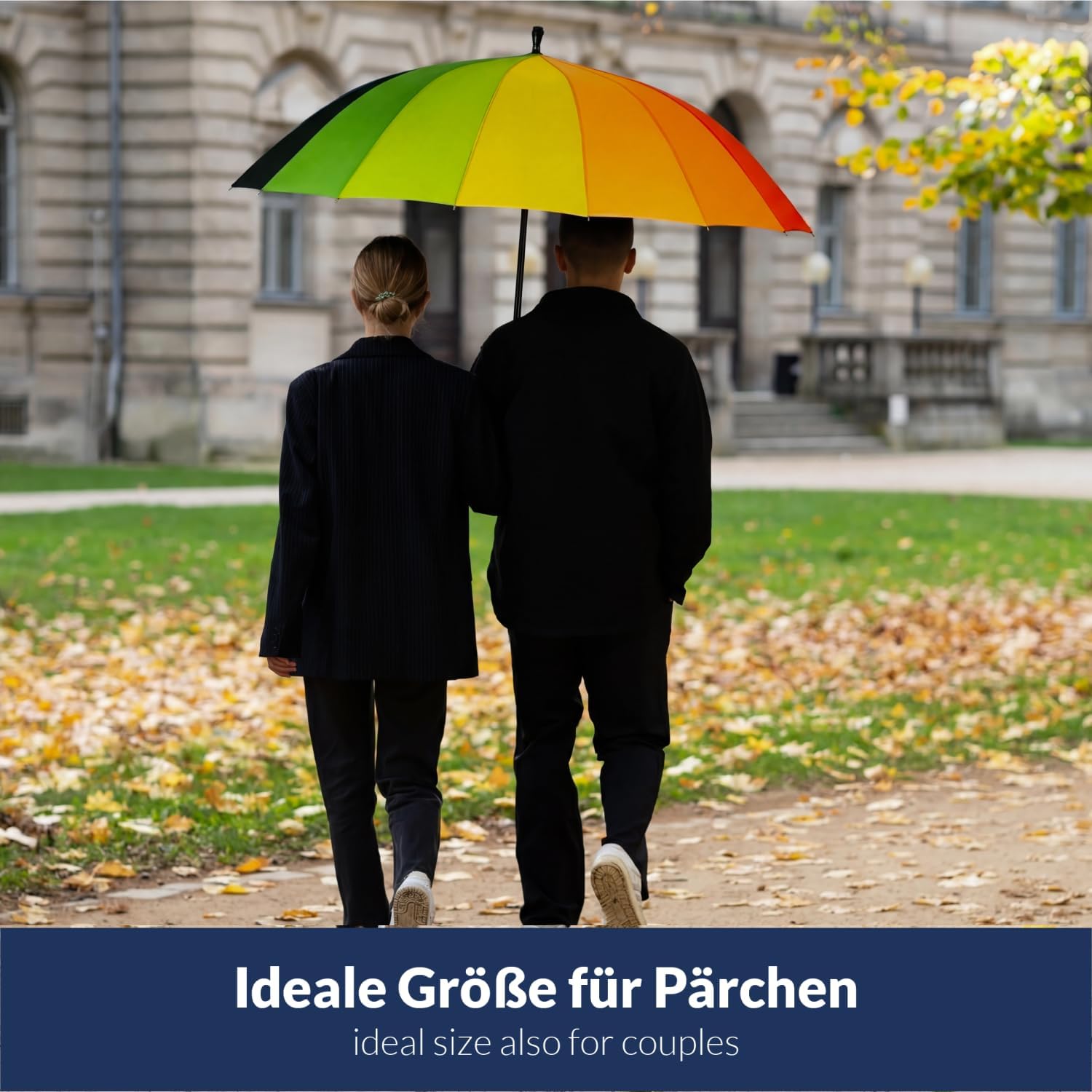 Thumbnail 4 de LOGAN & BARNES Stockschirm Edinburgh Ø120cm – Sturmfest, Holzgriff, XXL Regenschirm