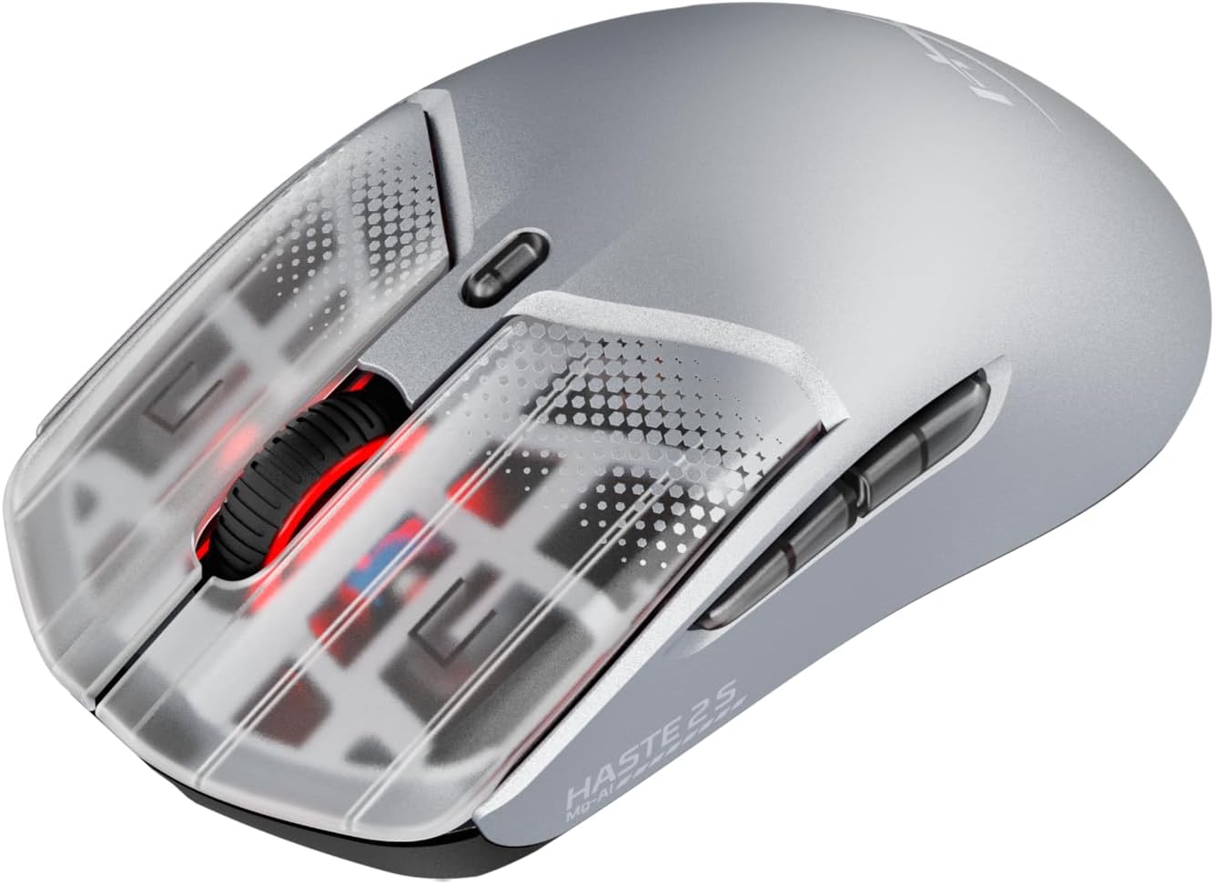 Thumbnail 1 de HyperX Pulsefire Haste 2 S kabellose Gaming-Maus (Magnesiumgehäuse, 64 g, 120 h Akku) – Silber