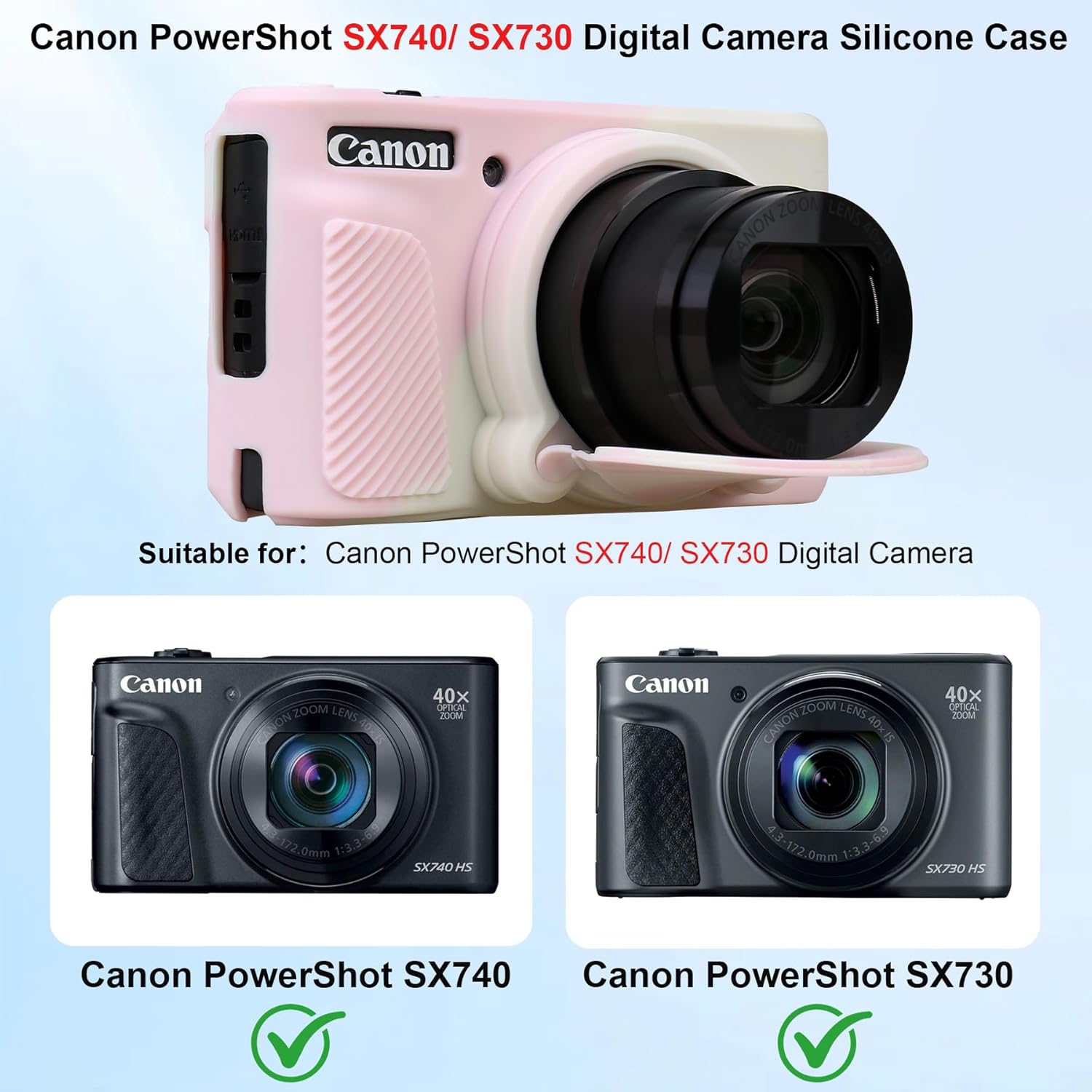 Thumbnail 1 de Elonbo Camera Case for Canon SX740 1:1 fit