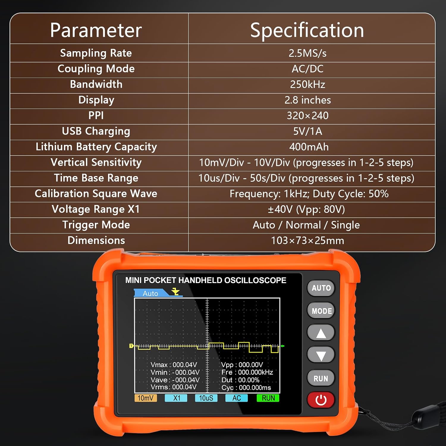 Thumbnail 6 de HOLDPEAK Mini-Oszilloskop Kit 250 kHz