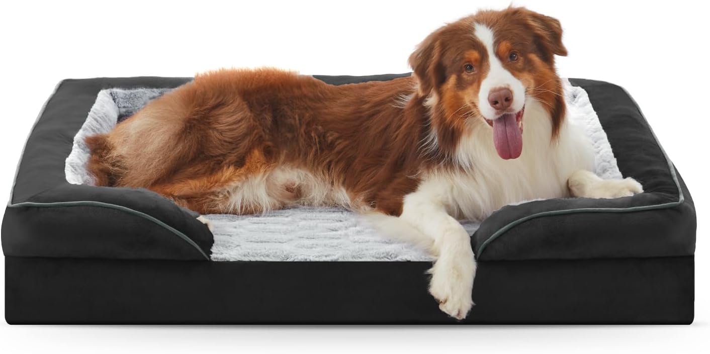 Detalle de FURTIME Orthopedic Dog Bed, 35" x 26" x 6.5