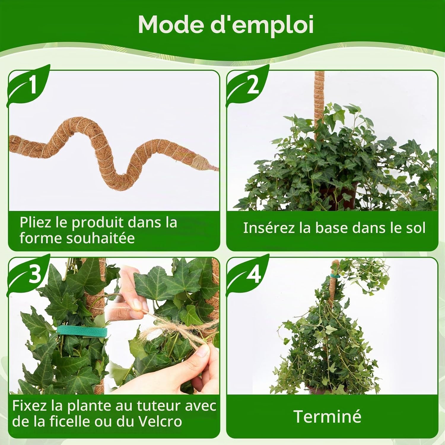 Thumbnail 4 de Yeecka flexibele Monstera-plantenstandaard, set van 2