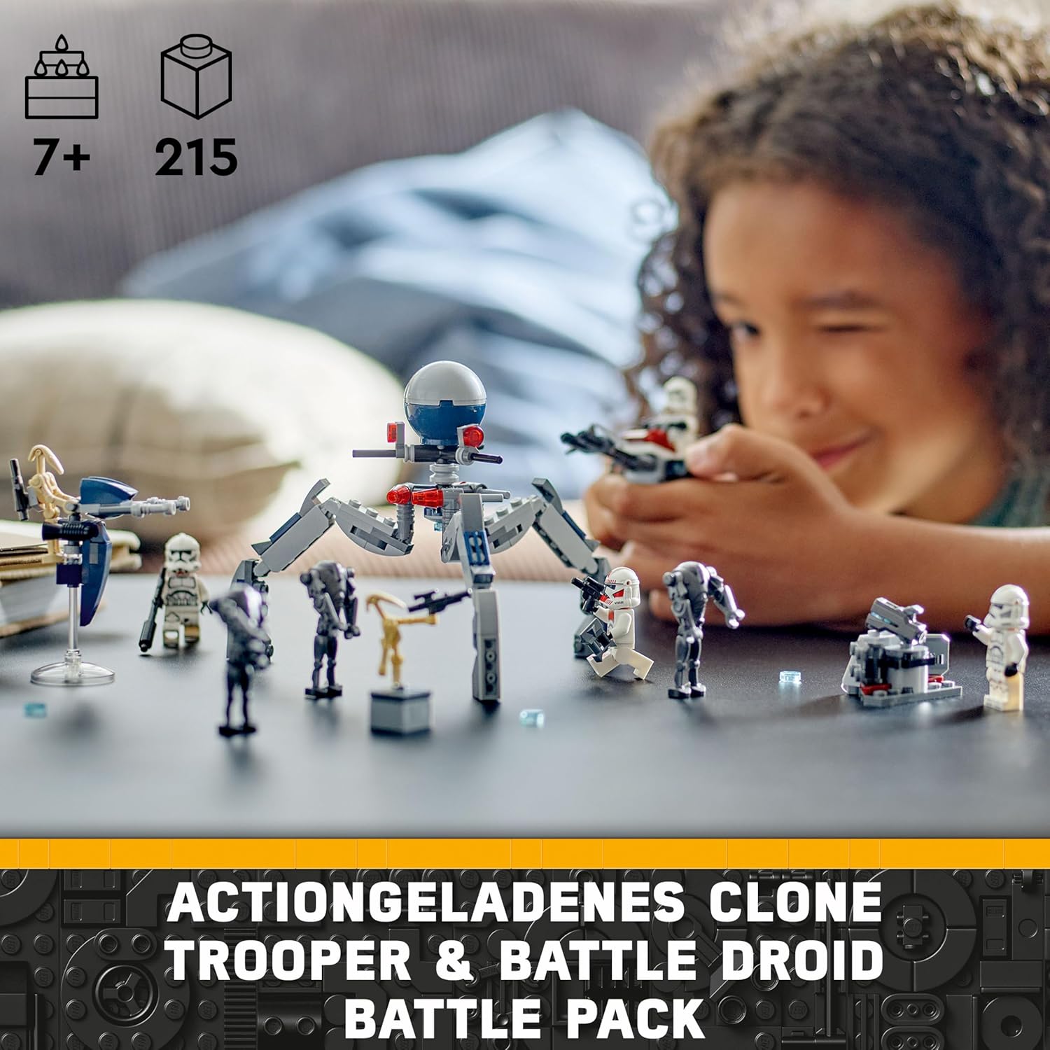 Thumbnail 1 de LEGO Star Wars 75372 Clone Trooper & Battle Droid Battle Pack – inkl. 4 Minifiguren, 5 Droiden und Speeder Bike