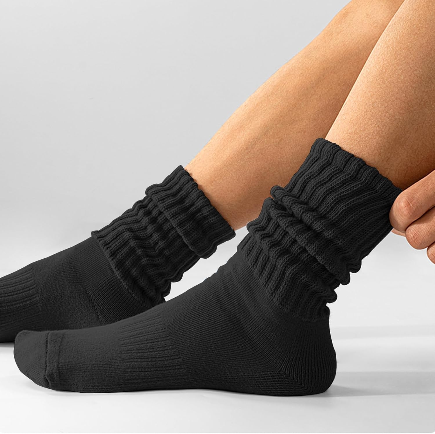 Detalle 2 de AugRing Women’s Scrunch Crew Socks 3-Pack