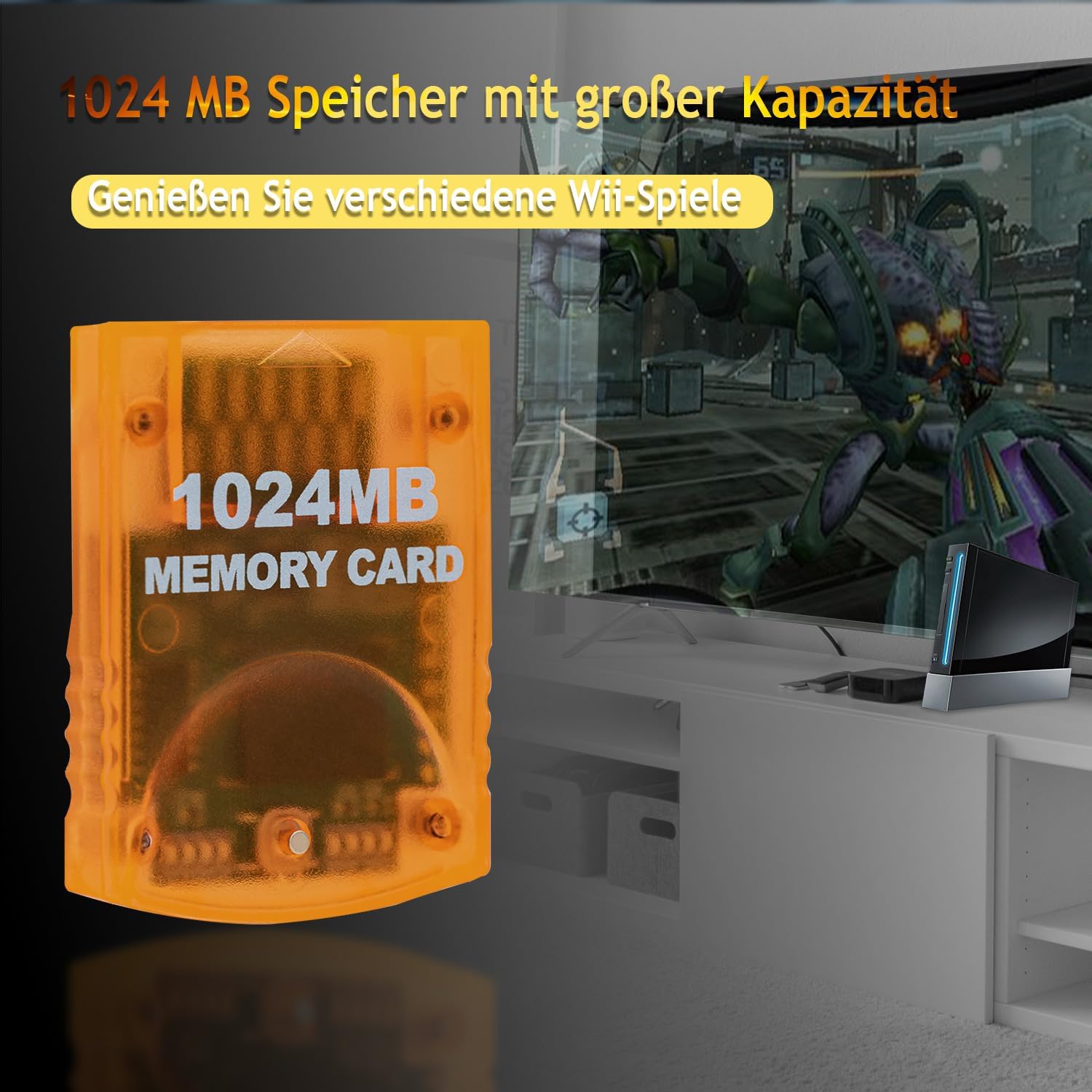Thumbnail 2 de 1024 MB Gaming-Speicherkarte für Wii