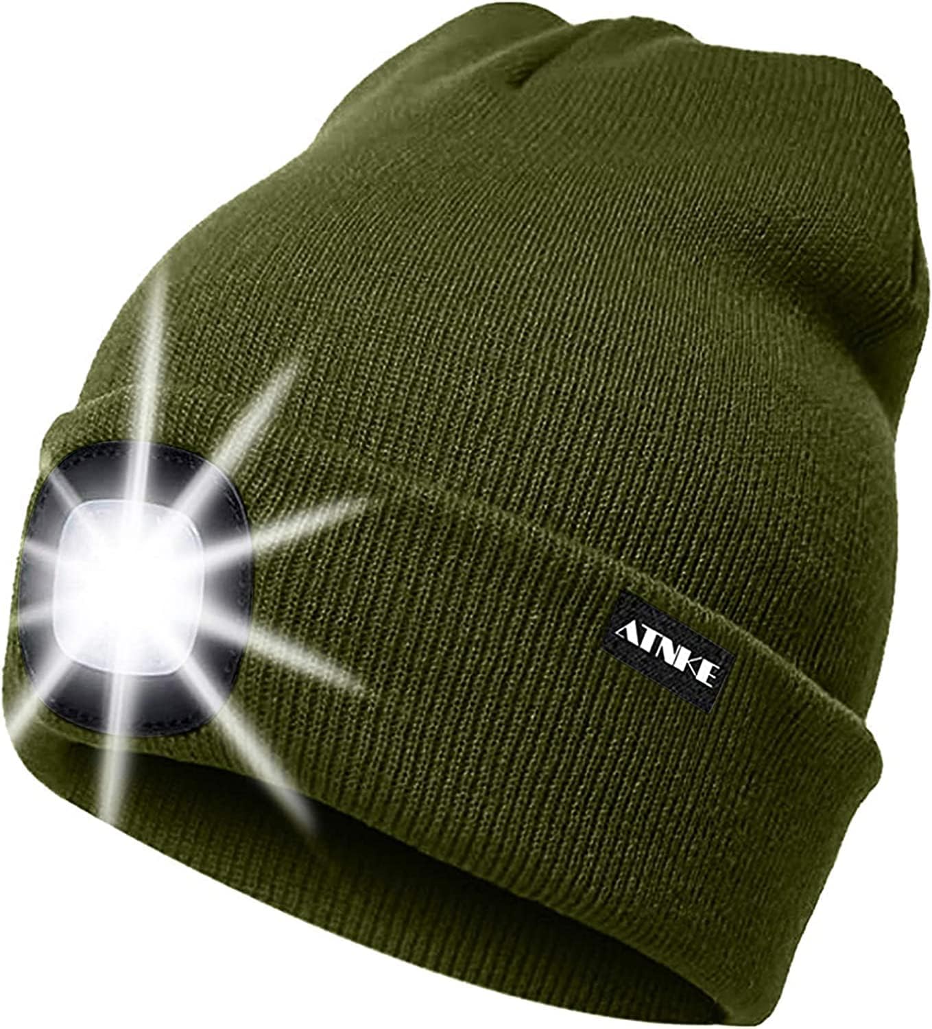 Detalle de ATNKE LED Lighted Beanie Cap USB Rechargeable 4 LEDs