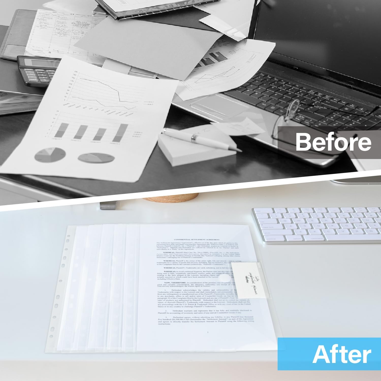 Thumbnail 4 de MOWETOO Dokumententasche A4 48er Pack