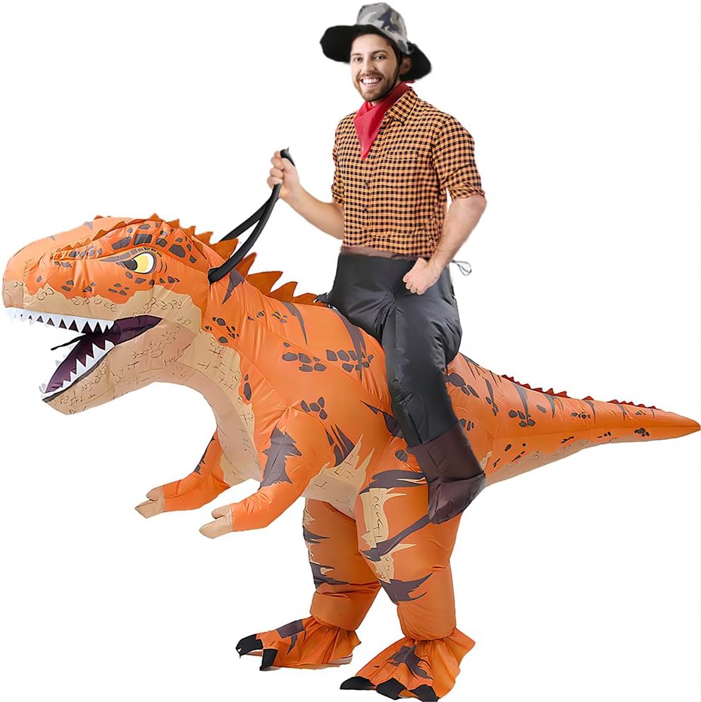 Thumbnail 6 de Rafalacy Inflatable T-Rex Ride-On Costume for Adults (Halloween)