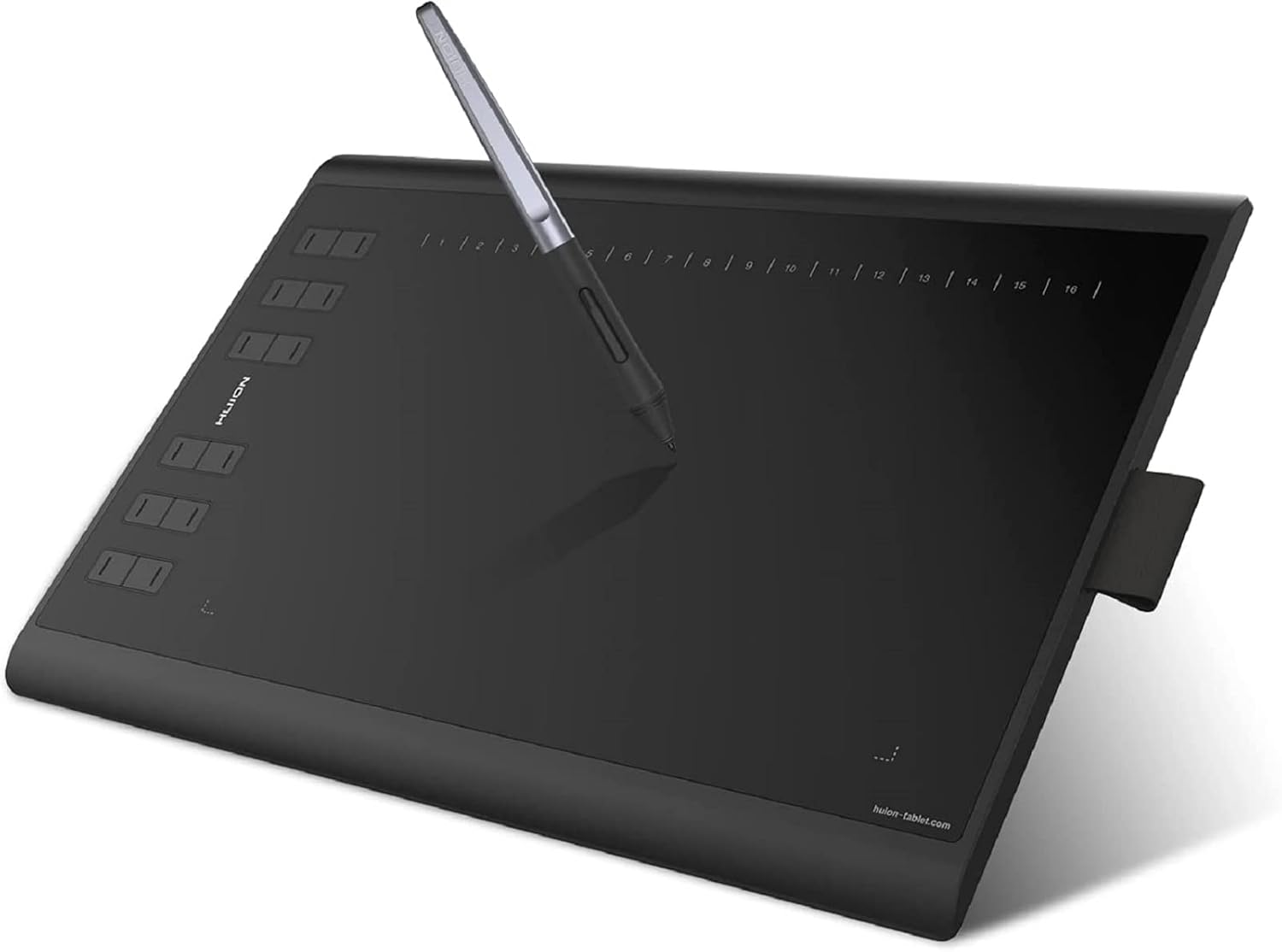 Detalle de Huion Inspiroy H1060P drawing tablet (10×6.25 inch) with battery-free PW100 pen