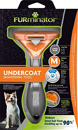 Detalle 2 de FURminator deShedding talla M para perros medianos de pelo largo