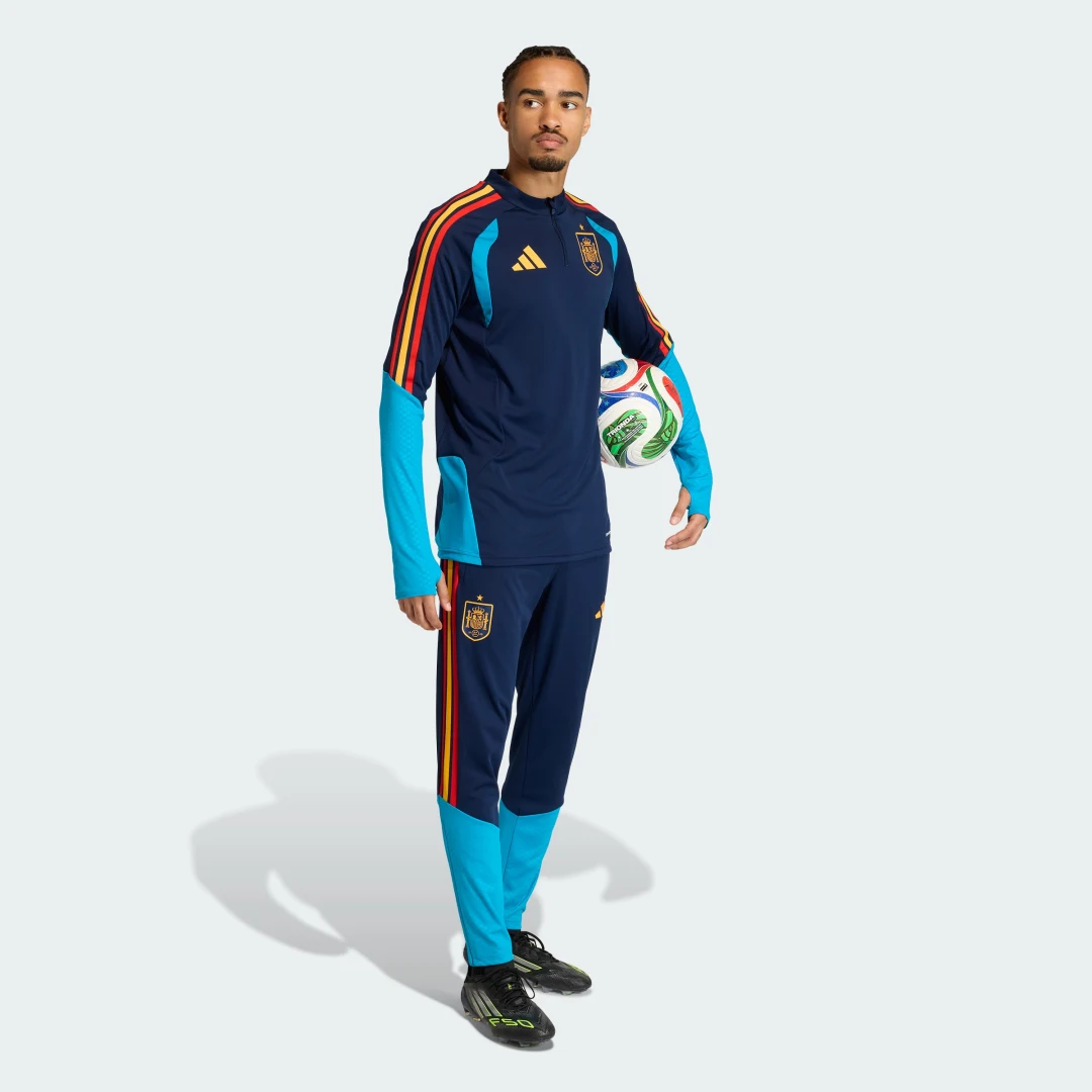 Thumbnail 2 de Adidas España 26, camiseta de entrenamiento de manga larga azul