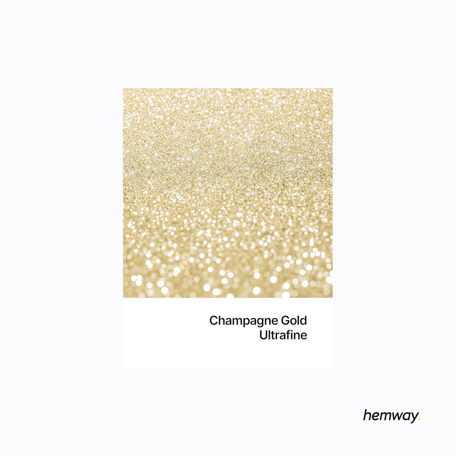 Detalle de Champagne Gold Glitter Shaker (130g) – Ultrafine Metallic Flake for Resin, Epoxy, Nails & Crafts