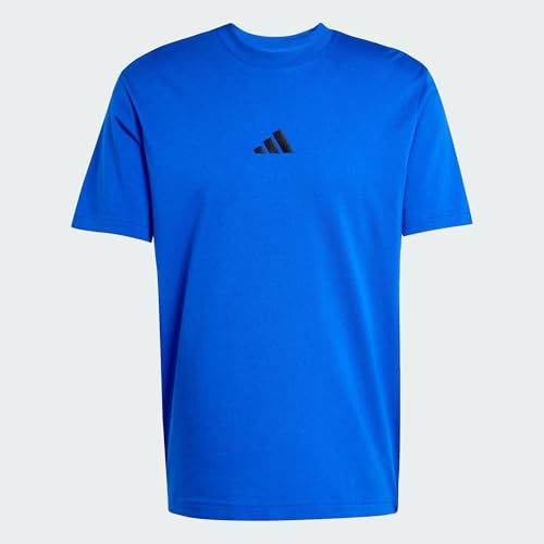 Detalle 2 de adidas Hombre Essentials Small Logo Single Jersey Shirt (XL) – Team Royal Blue/Black
